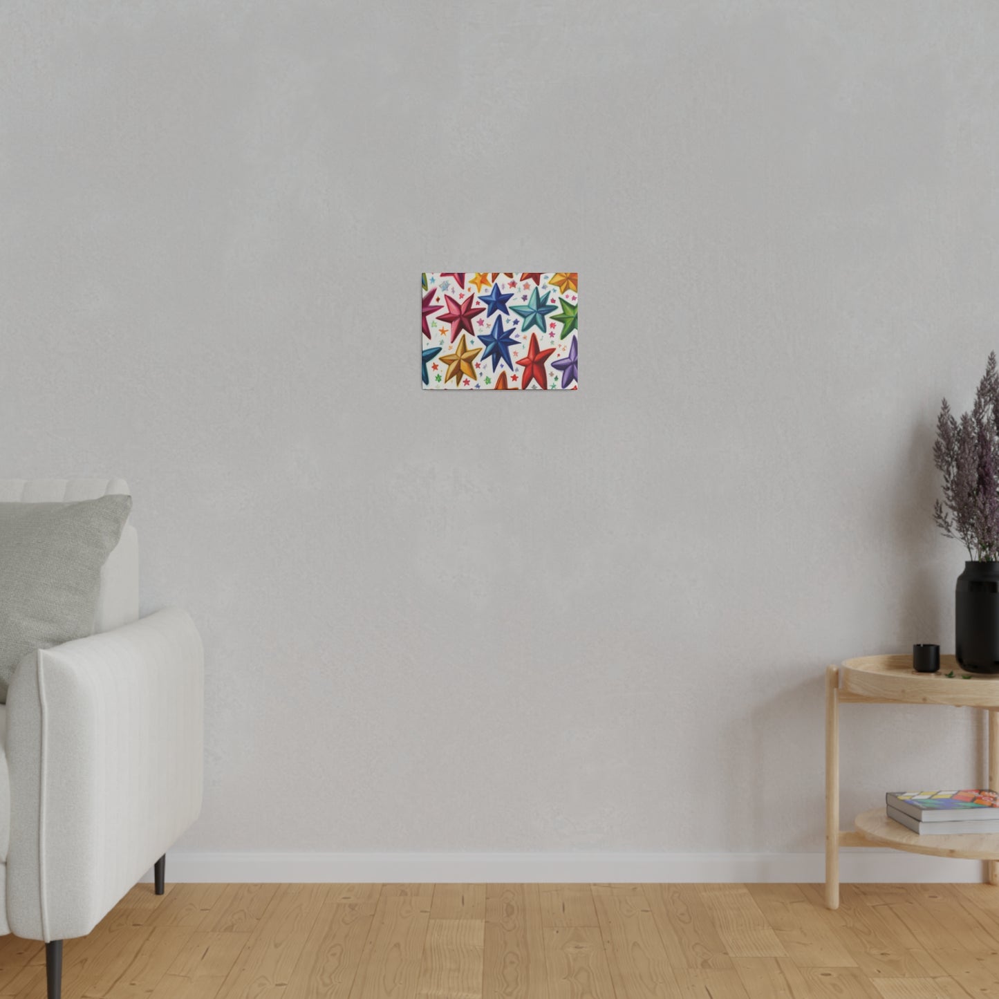 Colourful Stars - Matte Canvas, Stretched, 0.75"