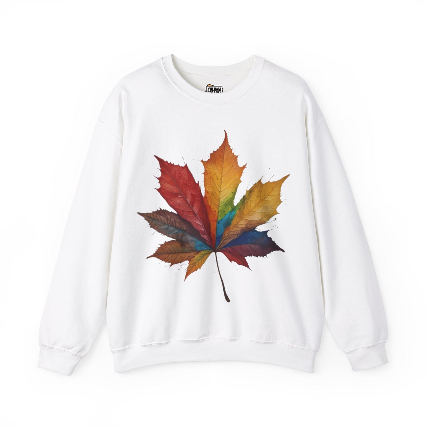 Colourful Autumn Leaf - Unisex Crewneck Sweatshirt