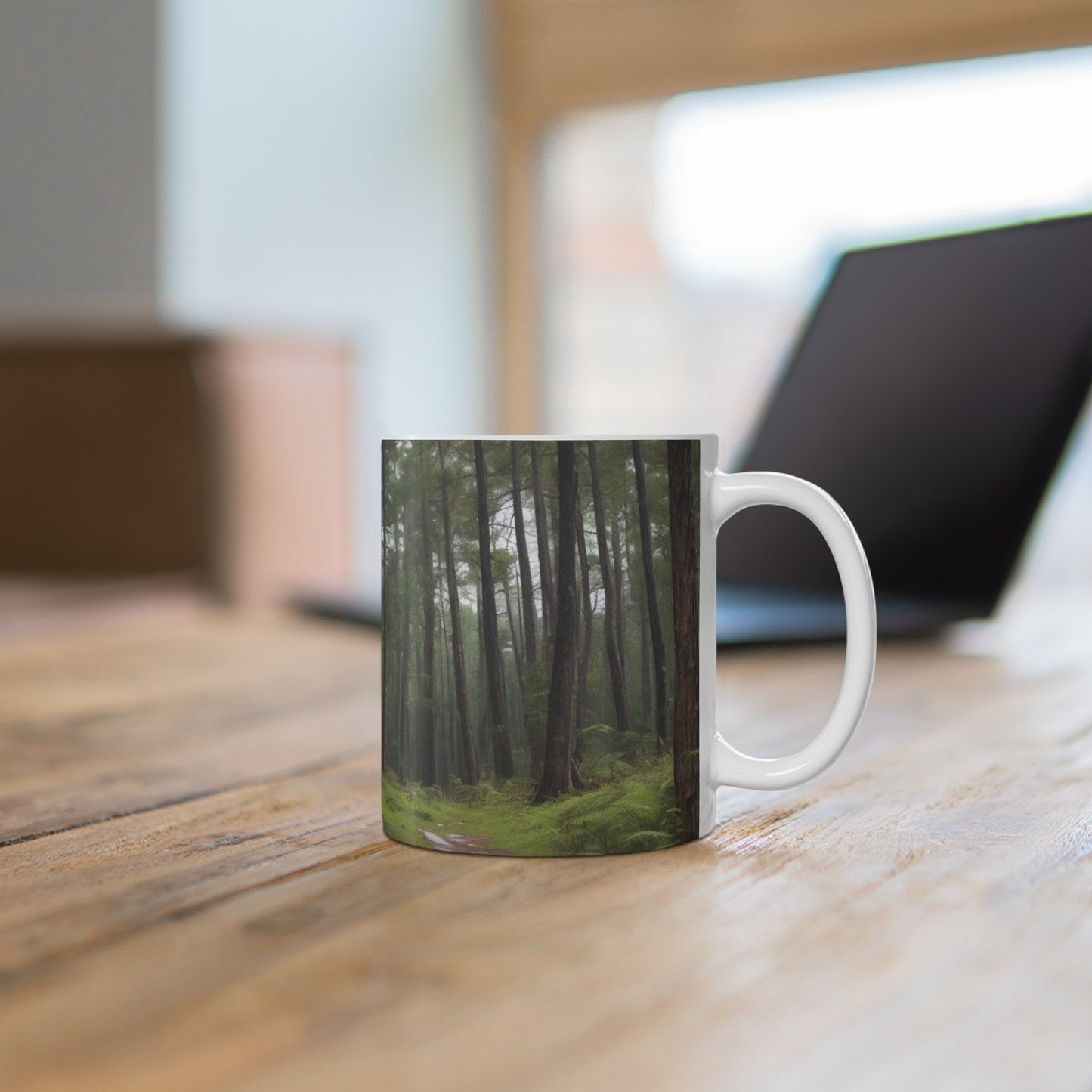 Lonely Cabin In The Woods Mug - Ceramic Coffee Mug 11oz