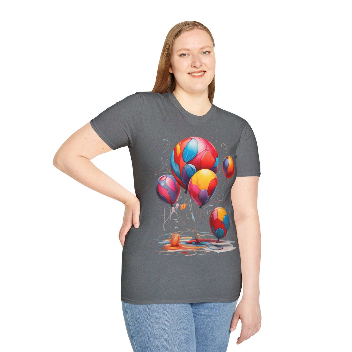 Colourful Messy Balloons - Unisex T-Shirt