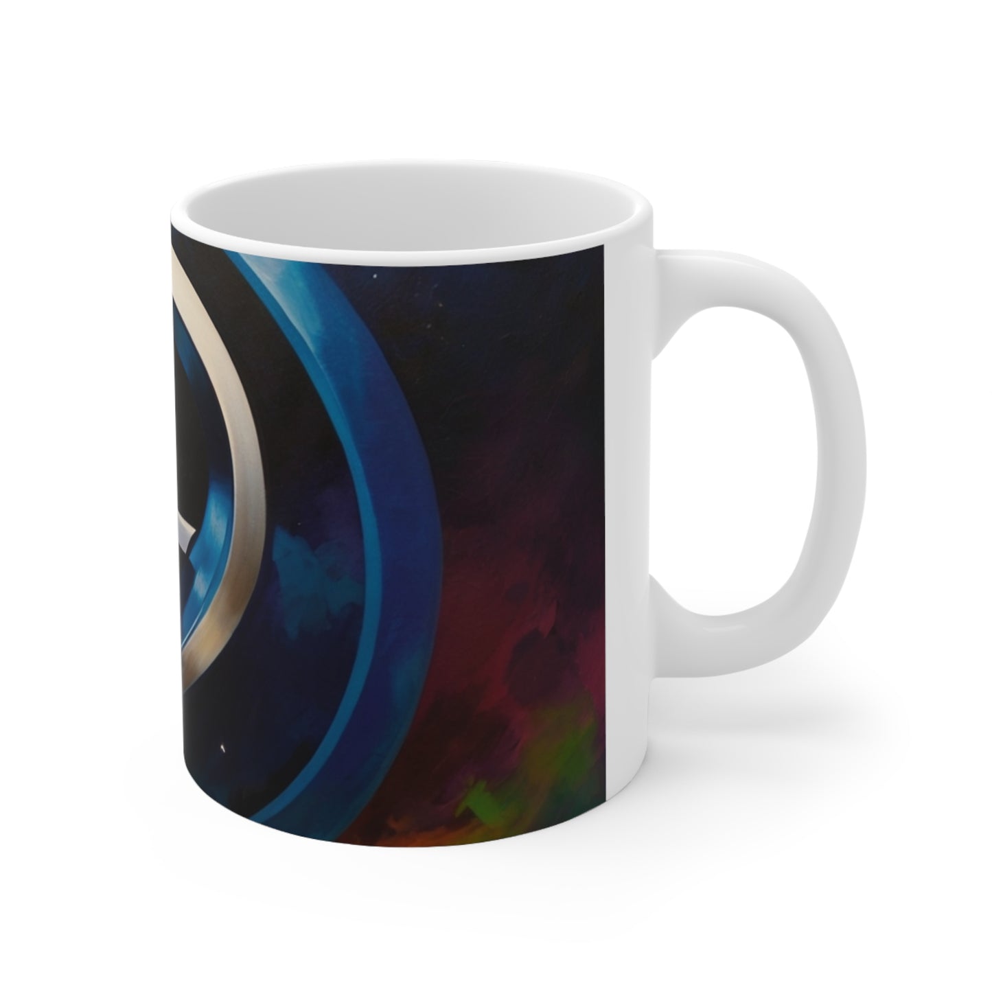 Chrome Fantastic Four Logo Mug - Ceramic Coffee Mug 11oz