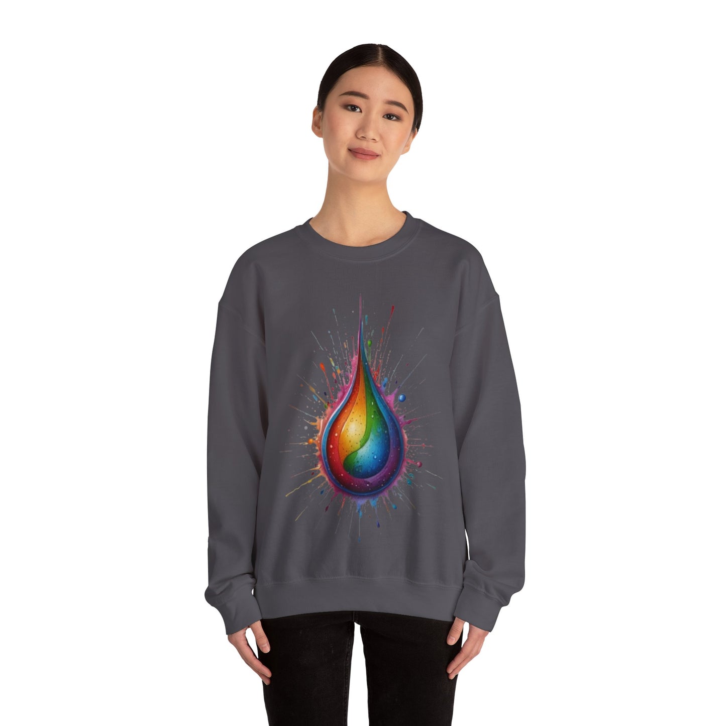 Colourful Waterdrop - Unisex Crewneck Sweatshirt