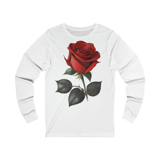 Red Rose - Unisex Long Sleeve T-Shirt