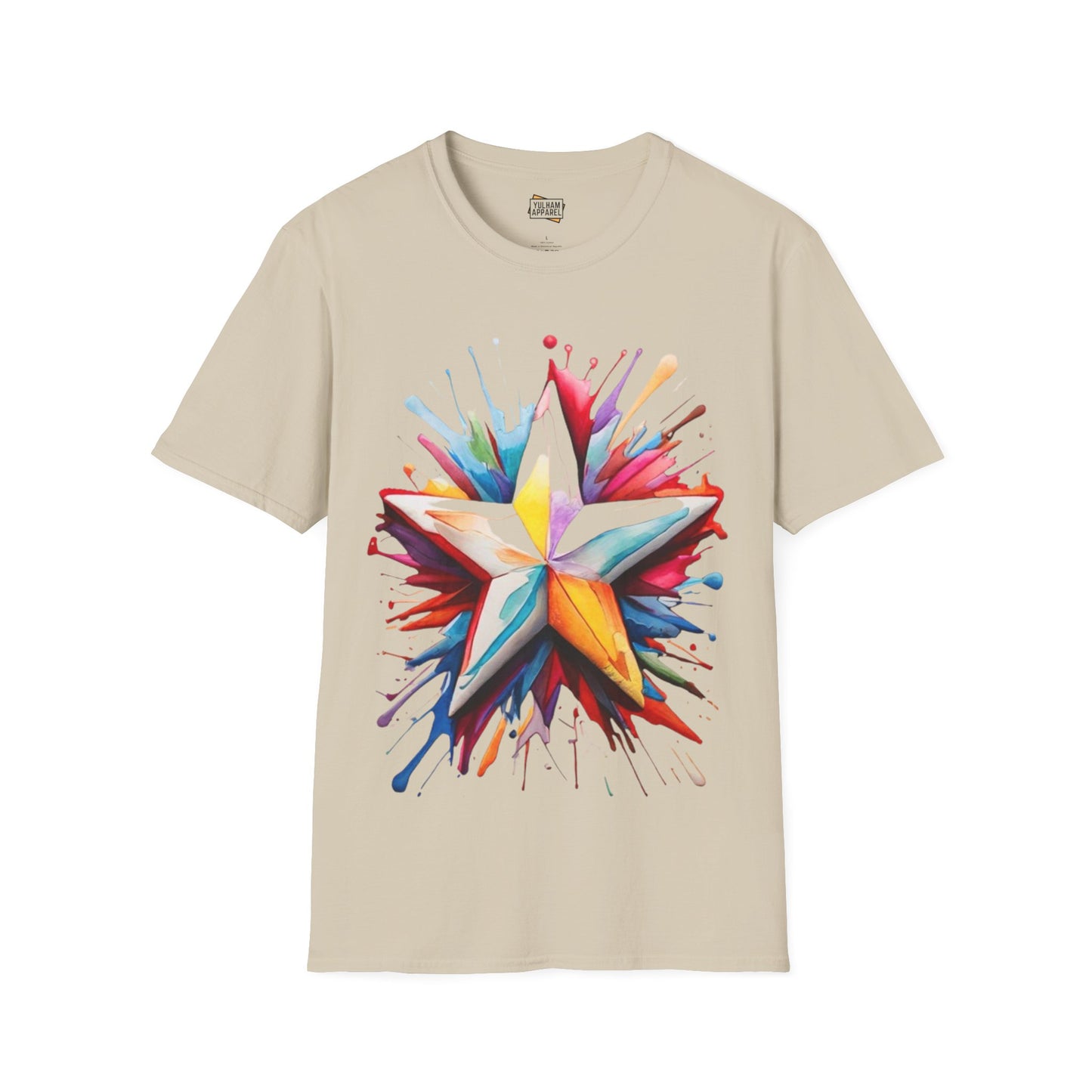 Messy Colourful Star - Unisex T-Shirt