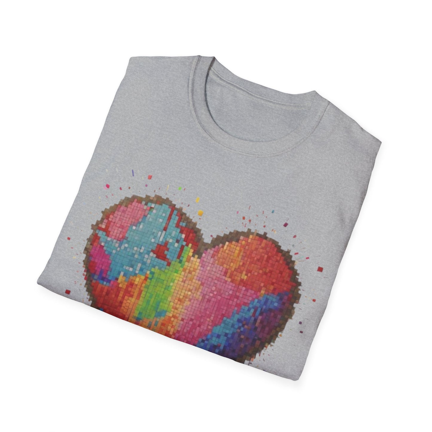 Pixelated Love Heart - Unisex T-Shirt