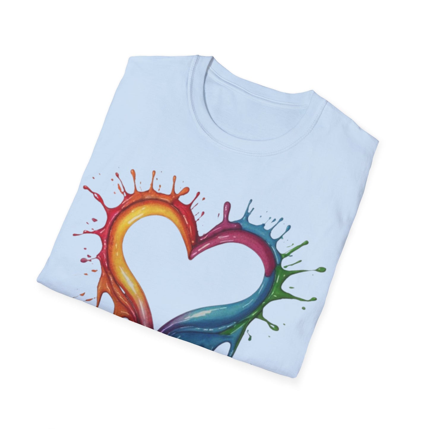 Messy Melting Love Heart - Unisex T-Shirt