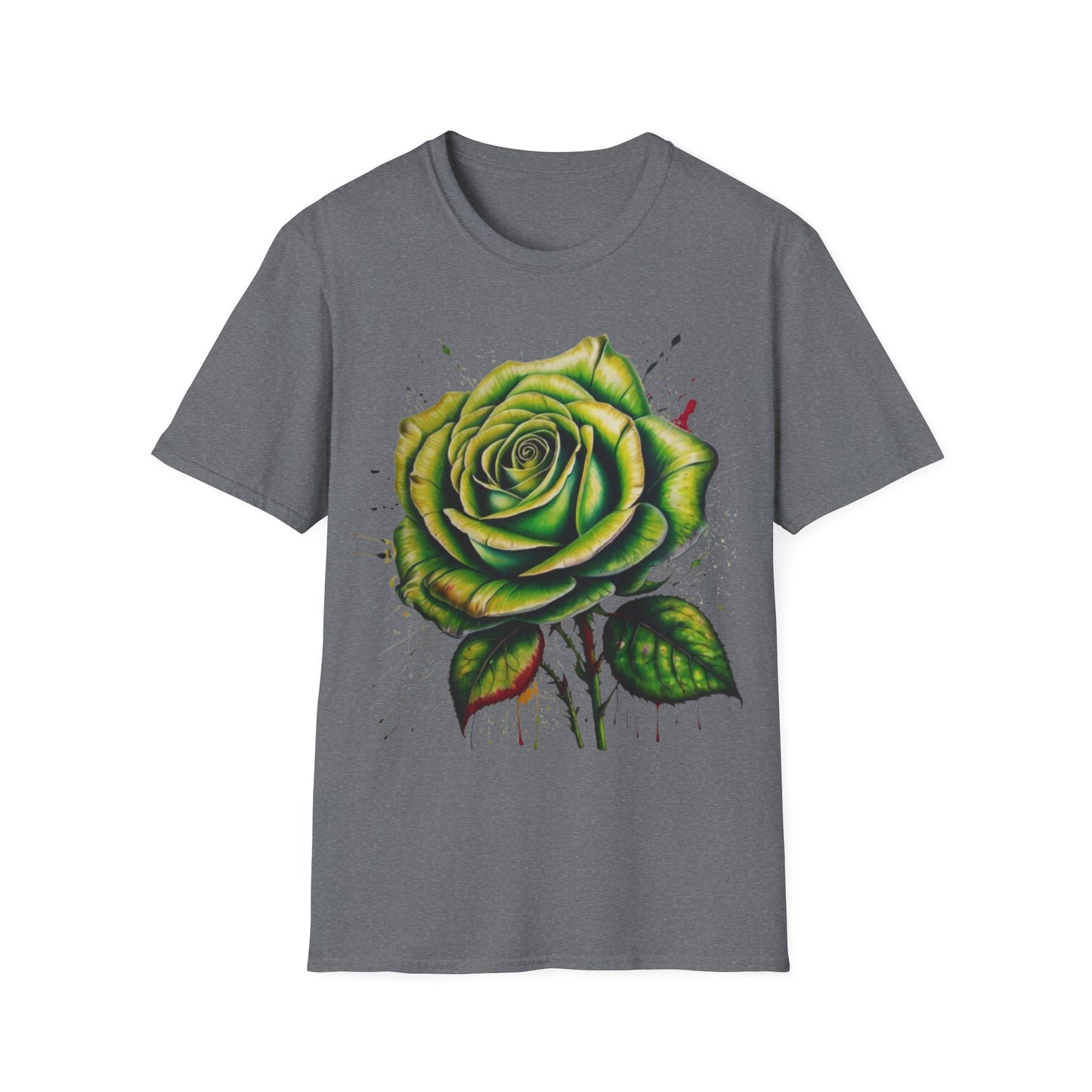 Messy Green Rose - Unisex T-Shirt