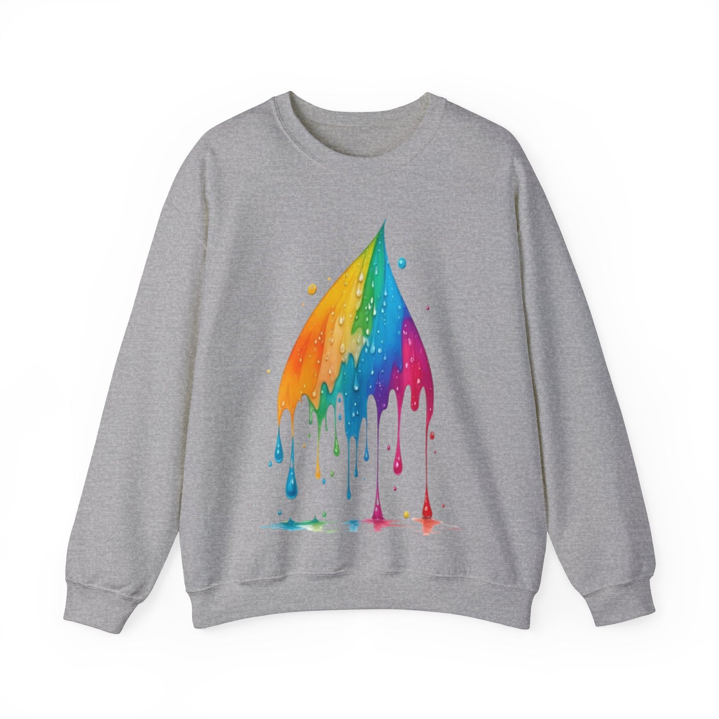 Large Colourful Raindrop - Unisex Crewneck Sweatshirt