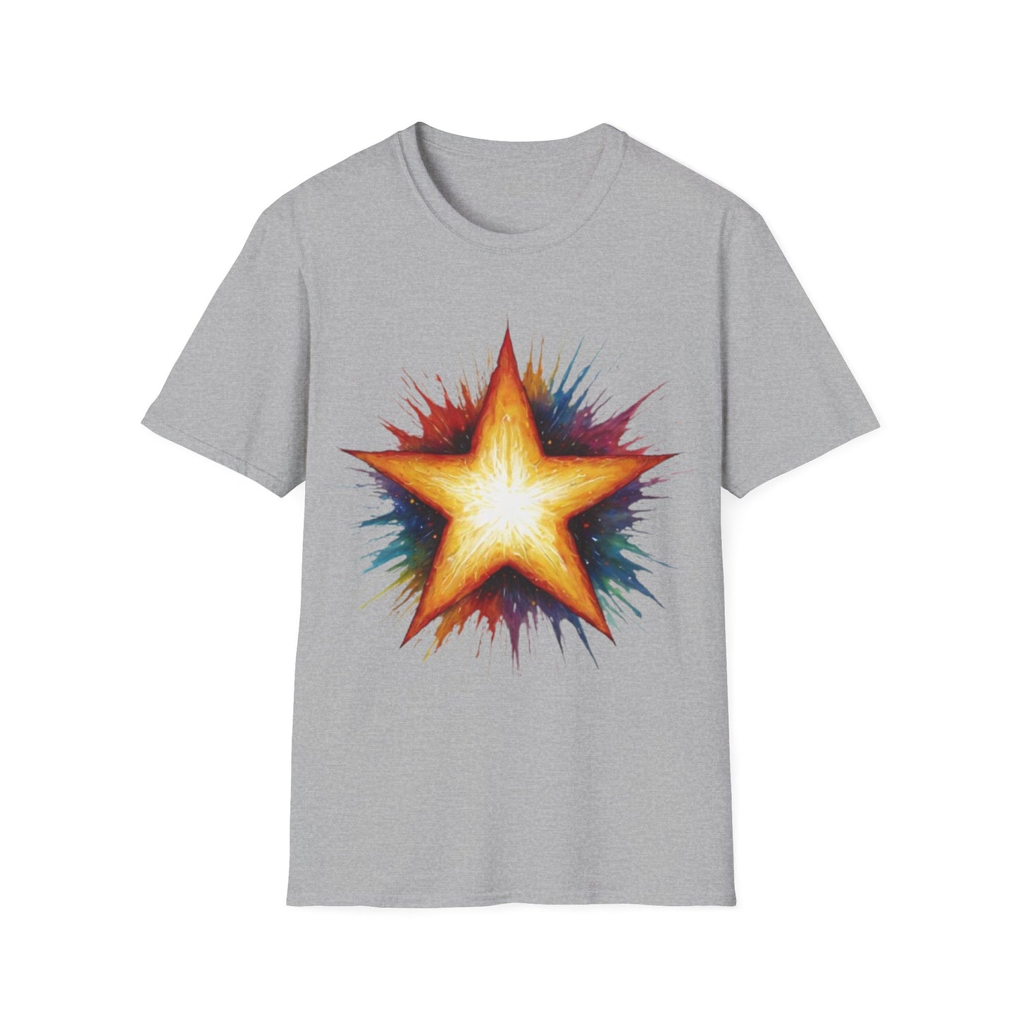 Burning Golden Star - Unisex T-Shirt