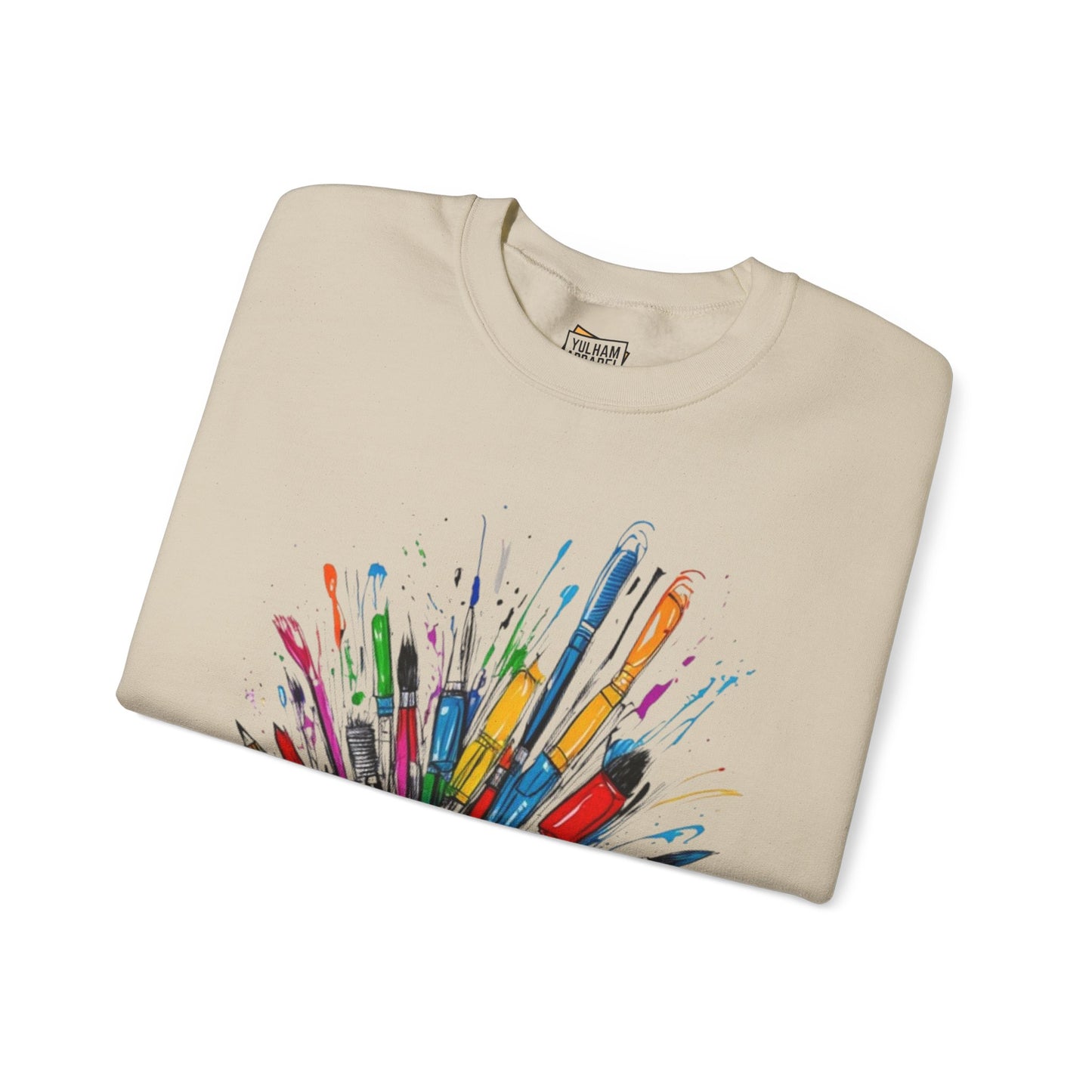 Messy Paintbrushes - Unisex Crewneck Sweatshirt