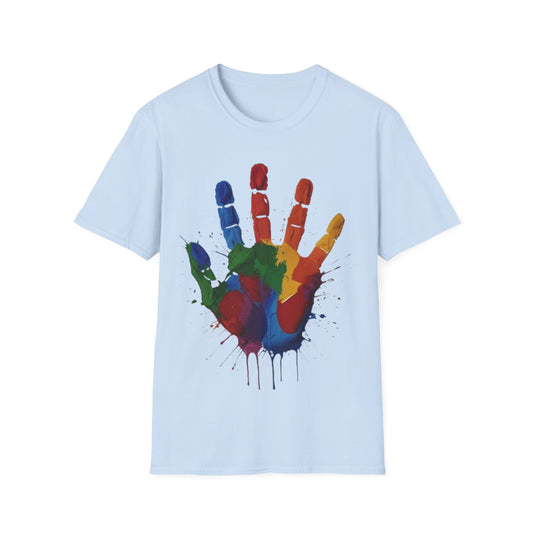 Colourful Messy Fingerprint - Unisex T-Shirt