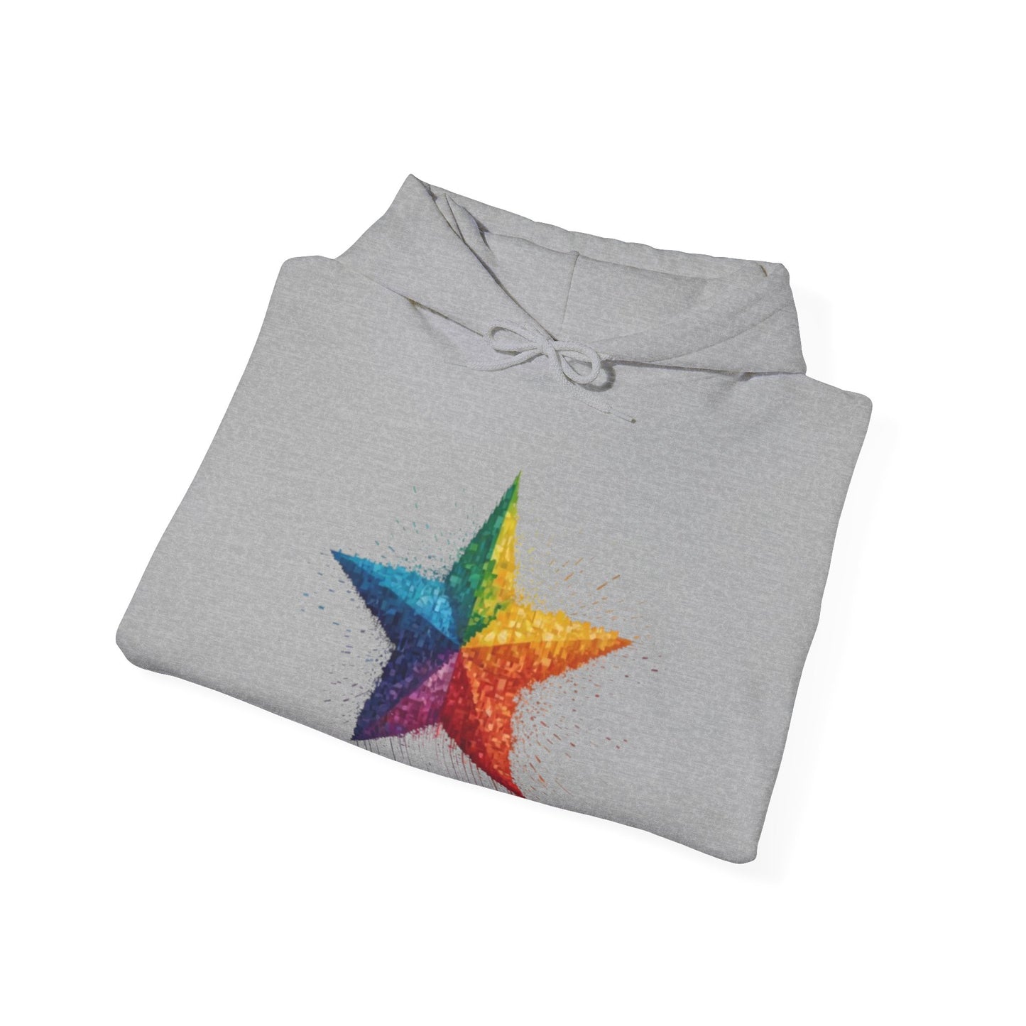 Pixelated Star - Unisex Hooded Sweatshirt