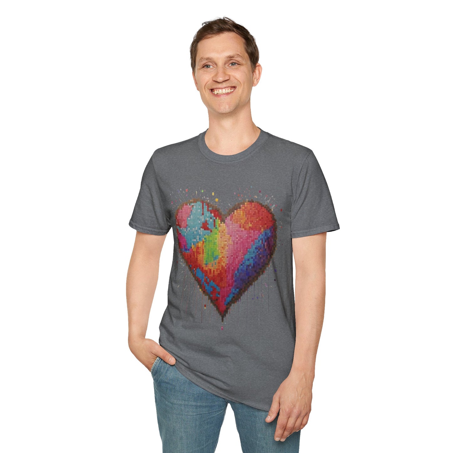 Pixelated Love Heart - Unisex T-Shirt