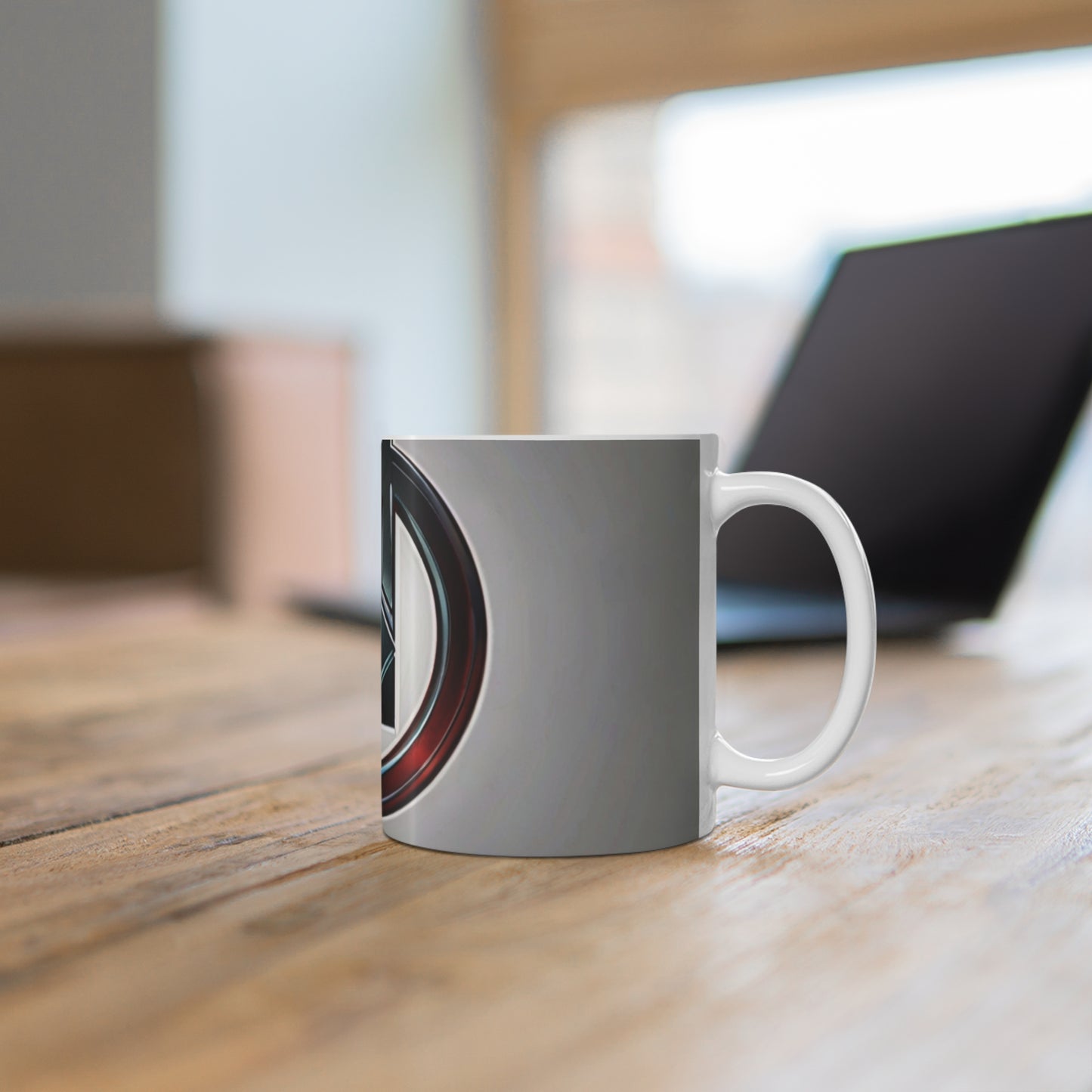 Silver Avengers Logo Mug - Ceramic Coffee Mug 11oz