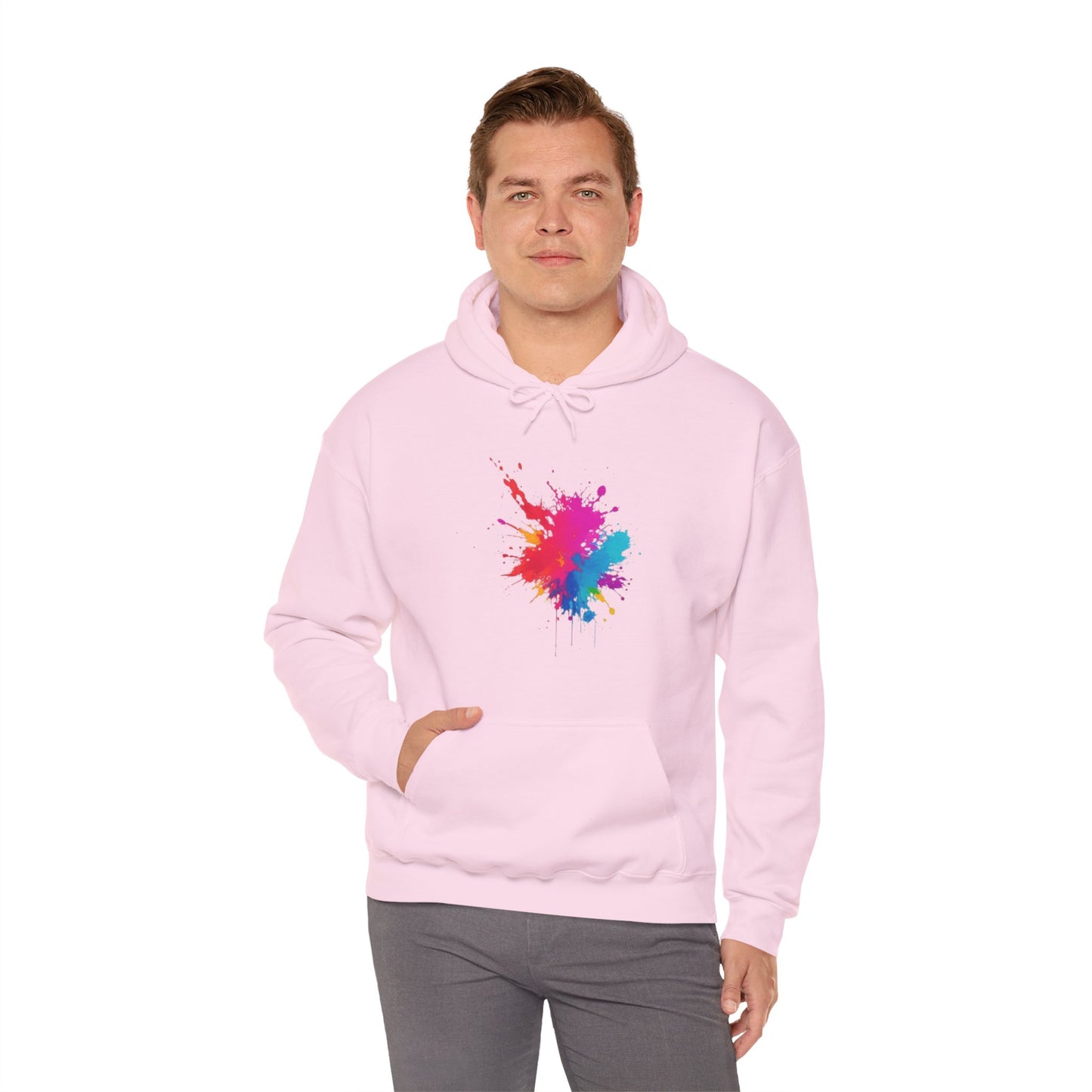 Colourful Paint Splatter - Unisex Hooded Sweatshirt