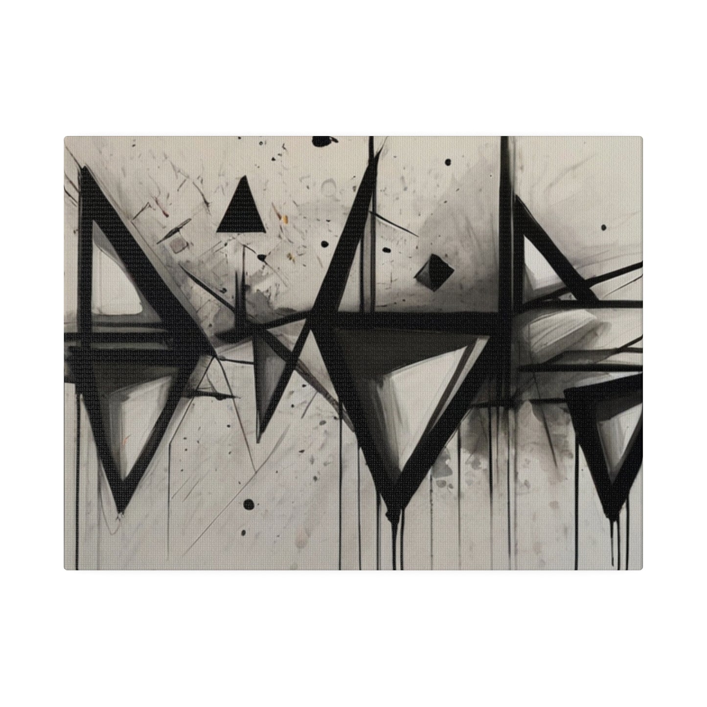Sketched Triangles - Matte Canvas, Stretched, 0.75"