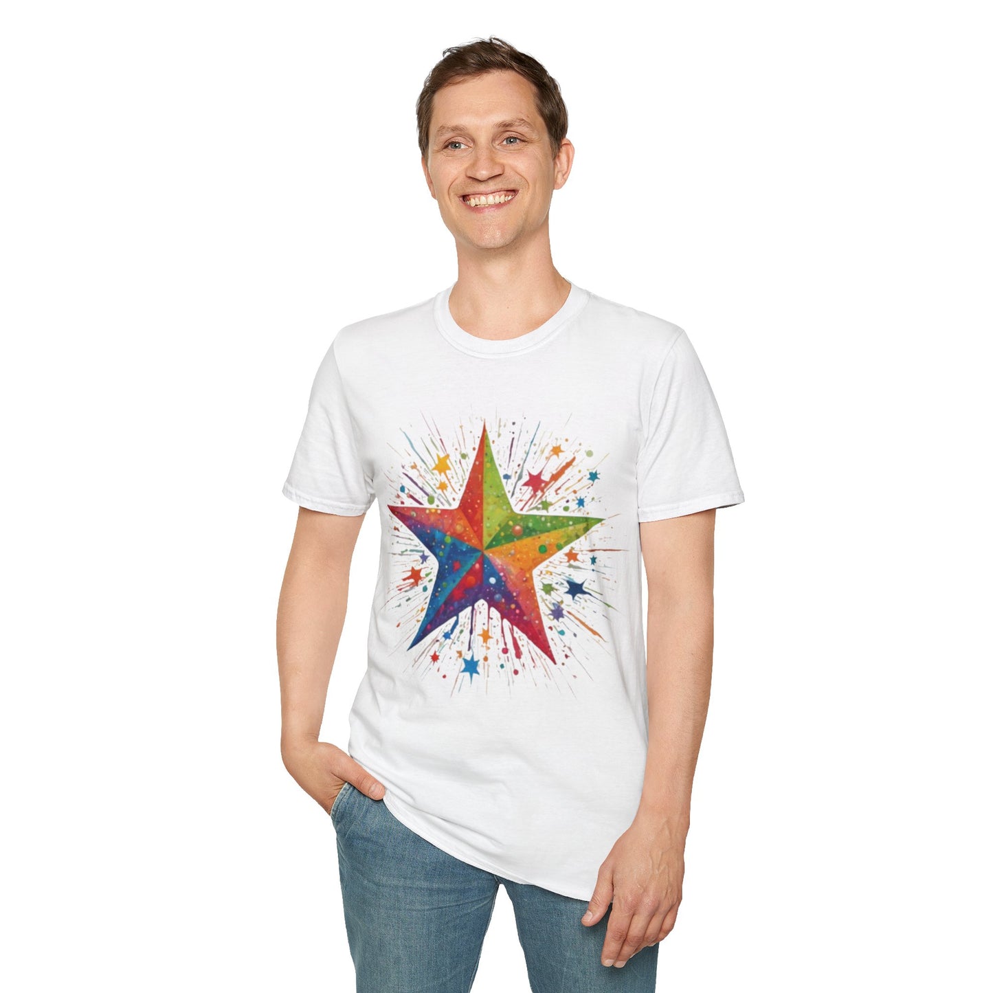 Exploding Messy Star - Unisex T-Shirt