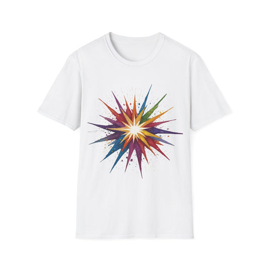 Colourful Exploding Star - Unisex T-Shirt