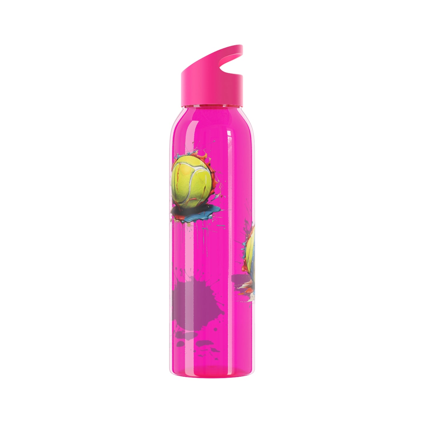 Colourful Messy Tennis Balls - Sky Water Bottle