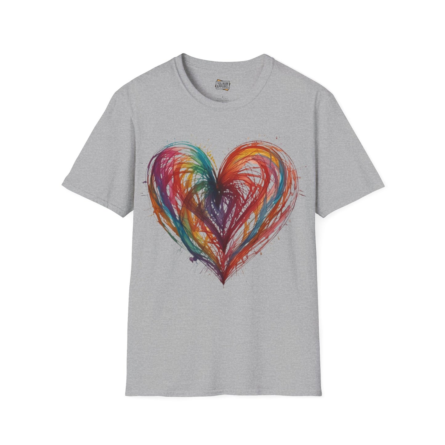 Messy Transparent Love Heart - Unisex T-Shirt