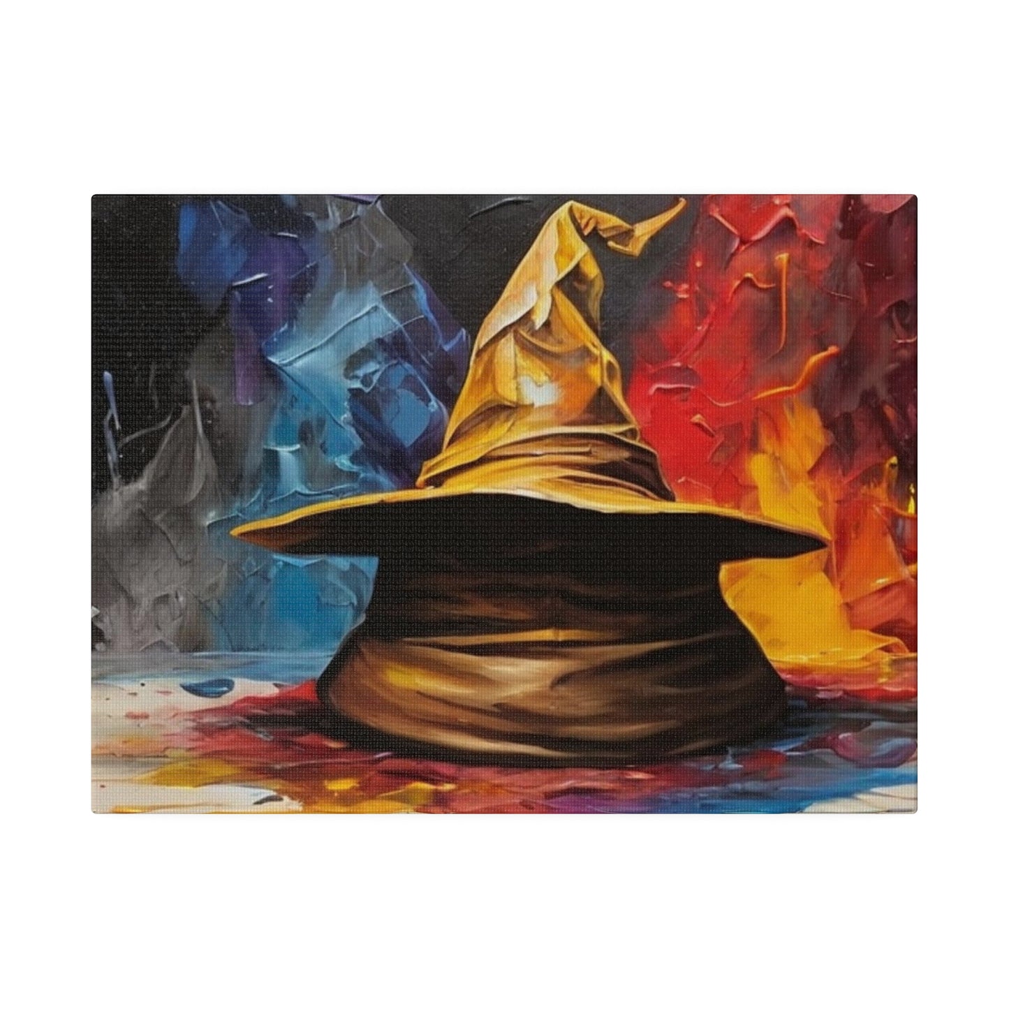 Colourful Sorting Hat - Matte Canvas, Stretched, 0.75"
