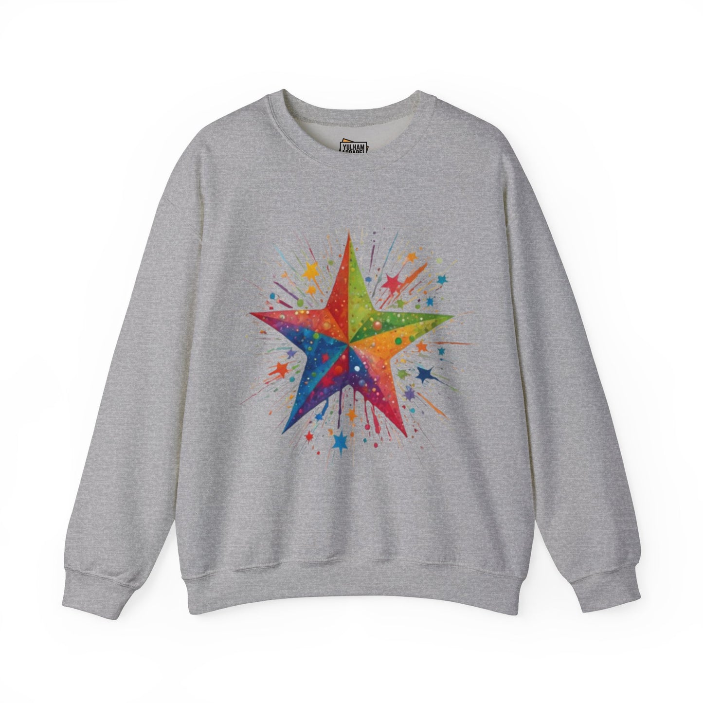 Exploding Messy Star - Unisex Crewneck Sweatshirt