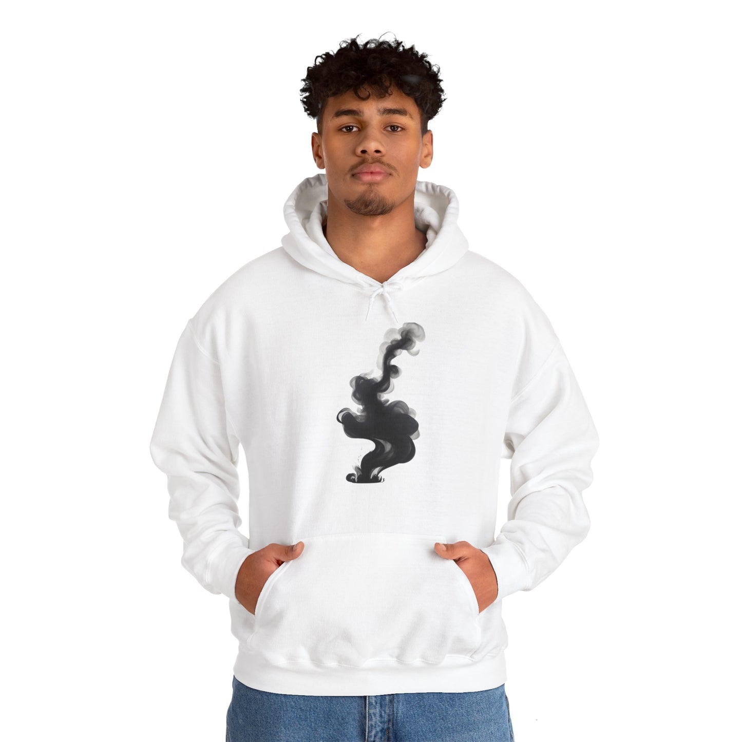Black Smoke Art - Unisex Hooded Sweatshirt