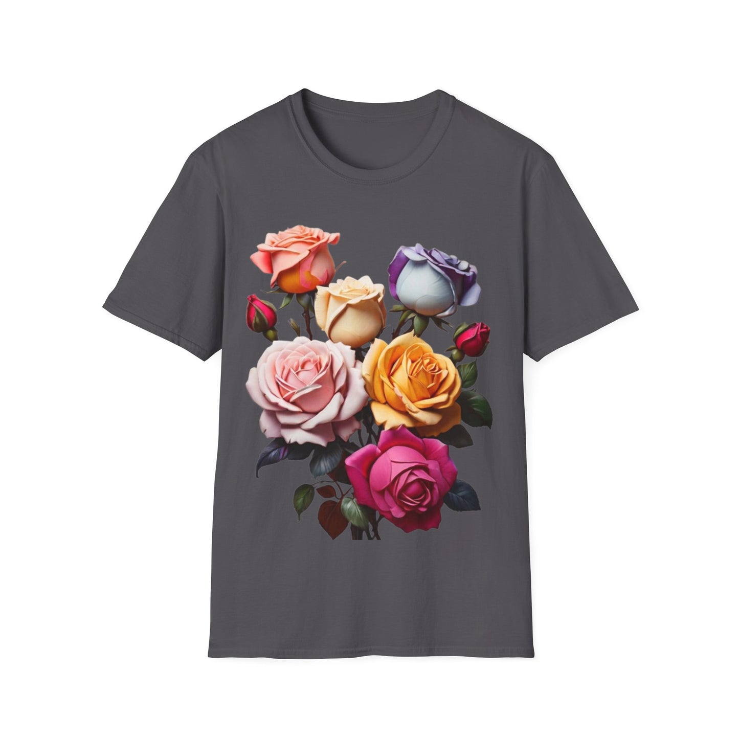 Multicoloured Roses - Unisex Long Sleeve T-Shirt