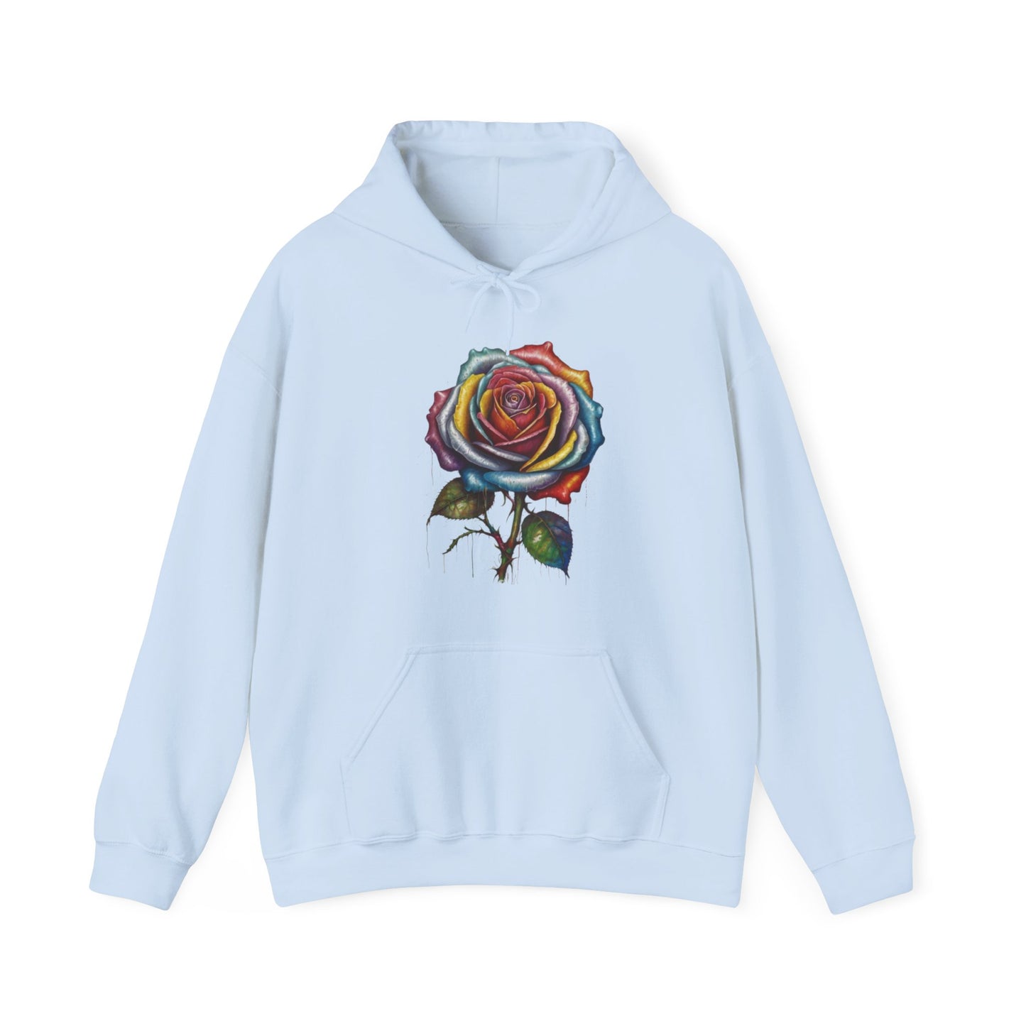 Messy Multicoloured Rose - Unisex Hooded Sweatshirt