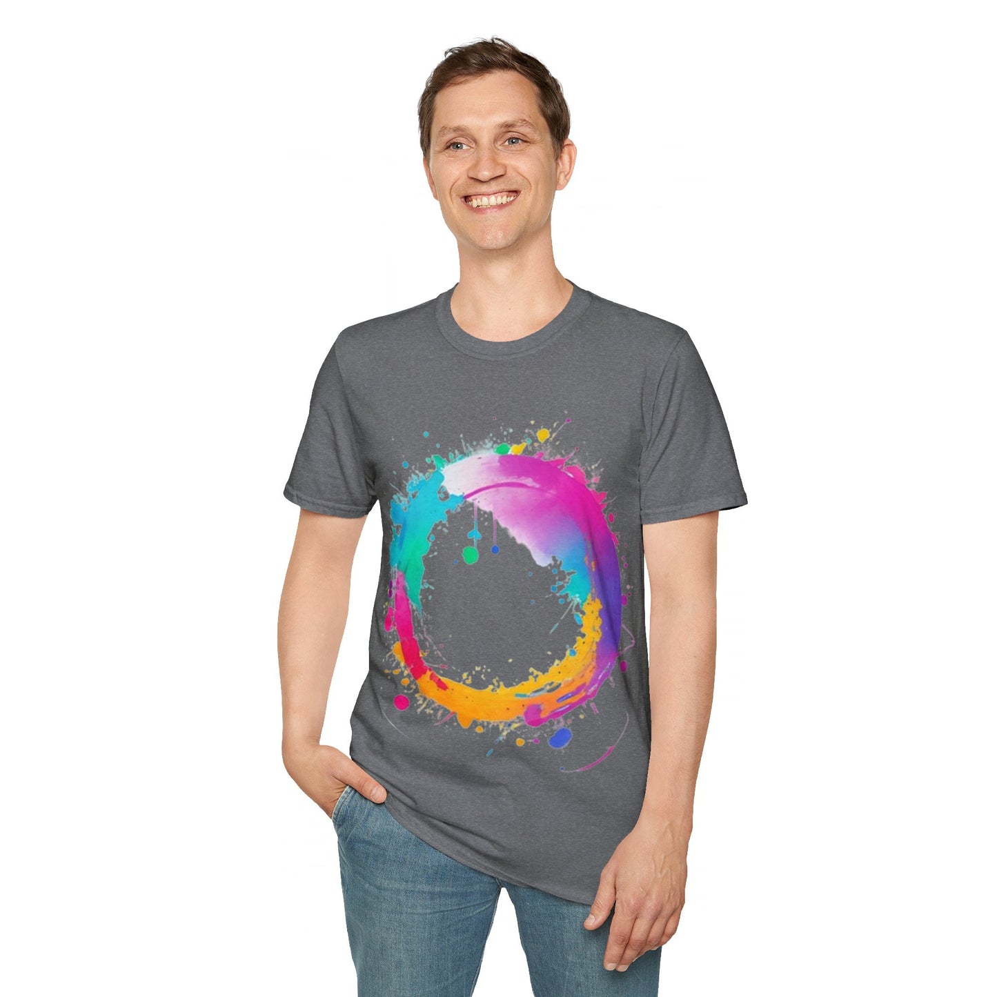 Messy Colourful Circle - Unisex T-Shirt