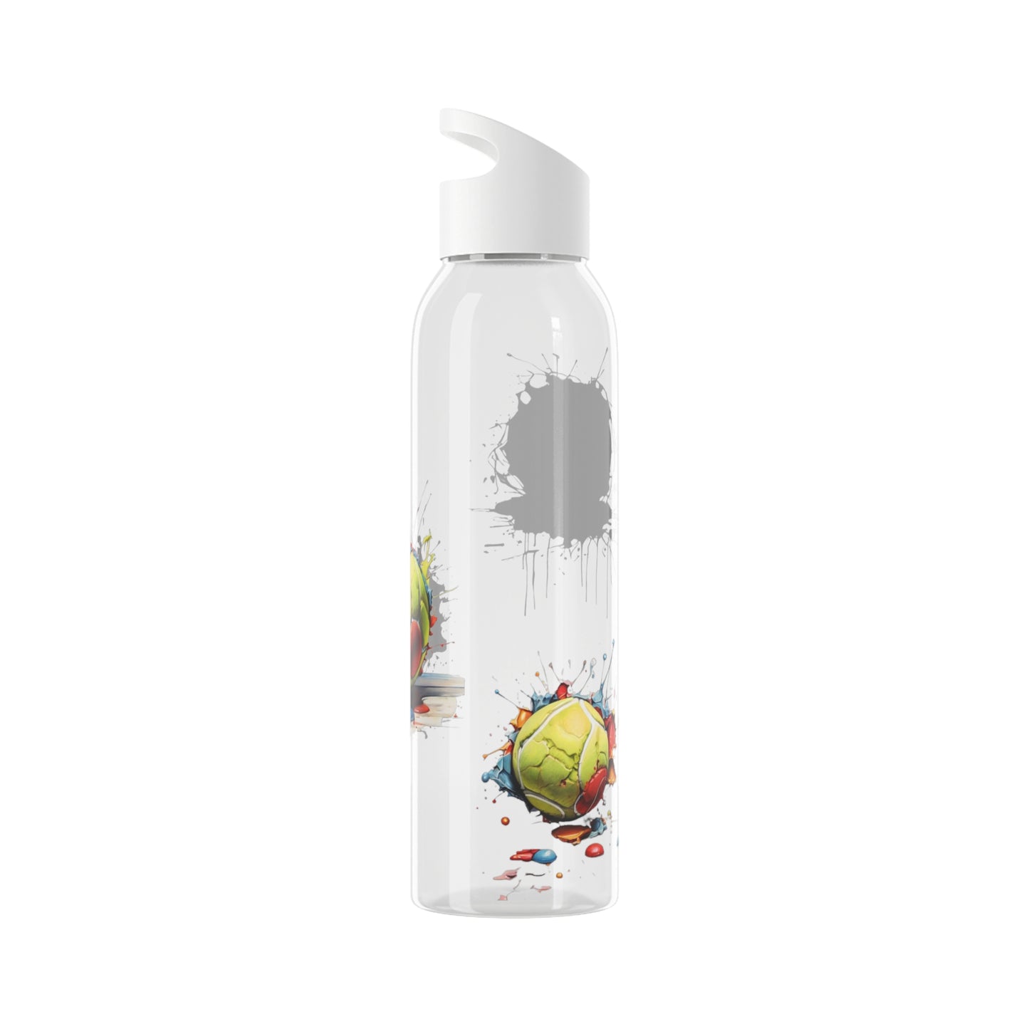 Colourful Messy Tennis Balls - Sky Water Bottle