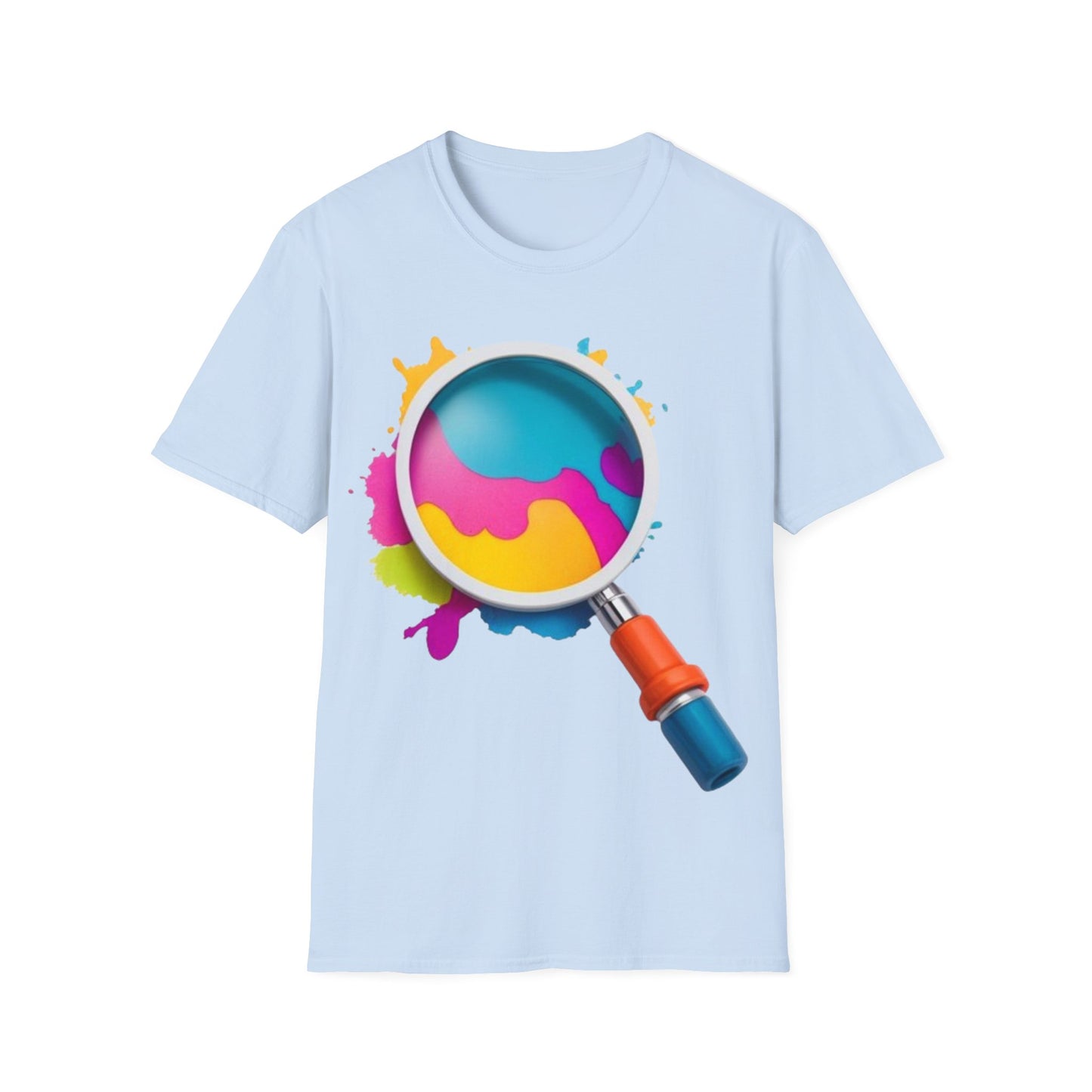 Colourful Magnifying Glass - Unisex T-Shirt