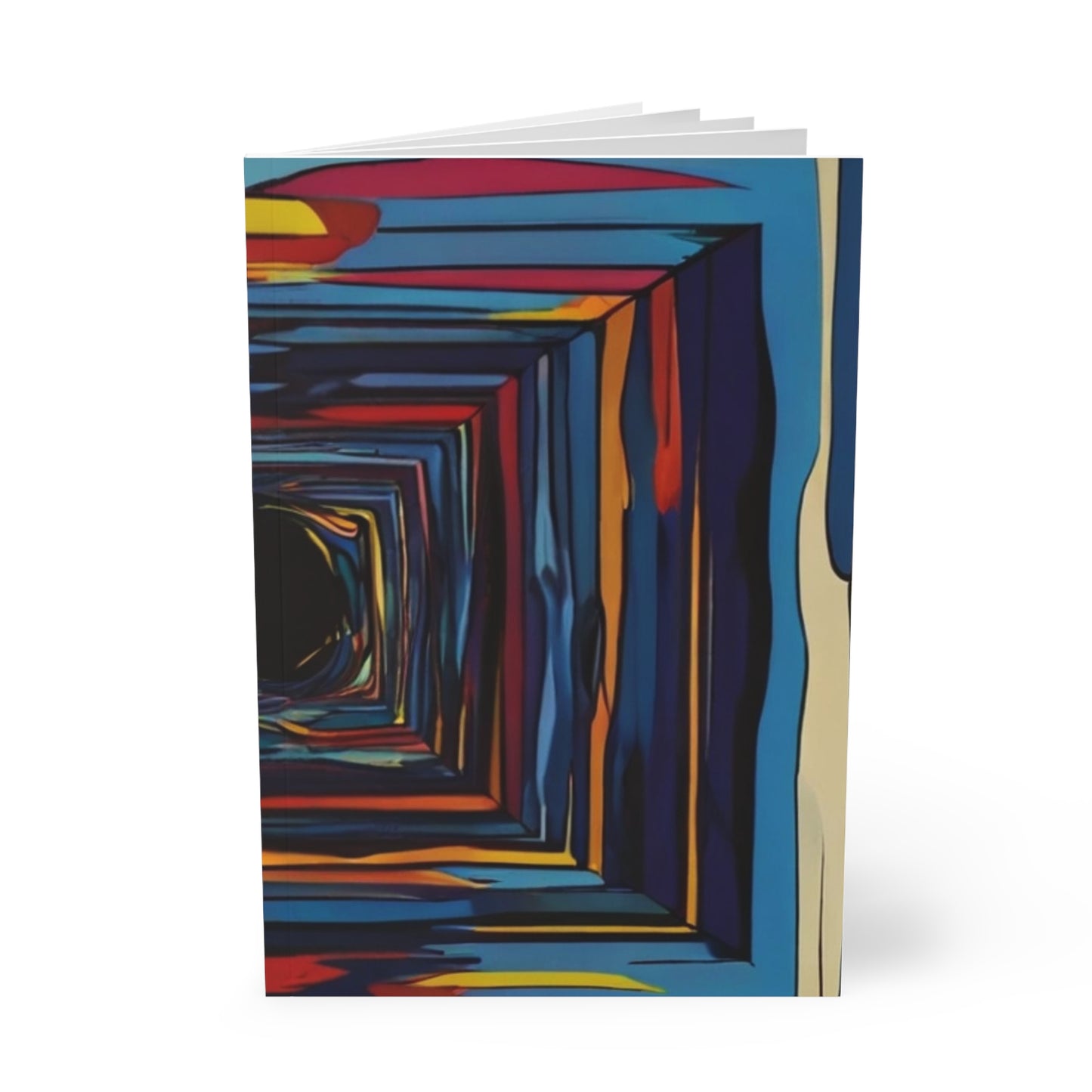 Messy Colourful 2D Artwork - Softcover Notebook, A5