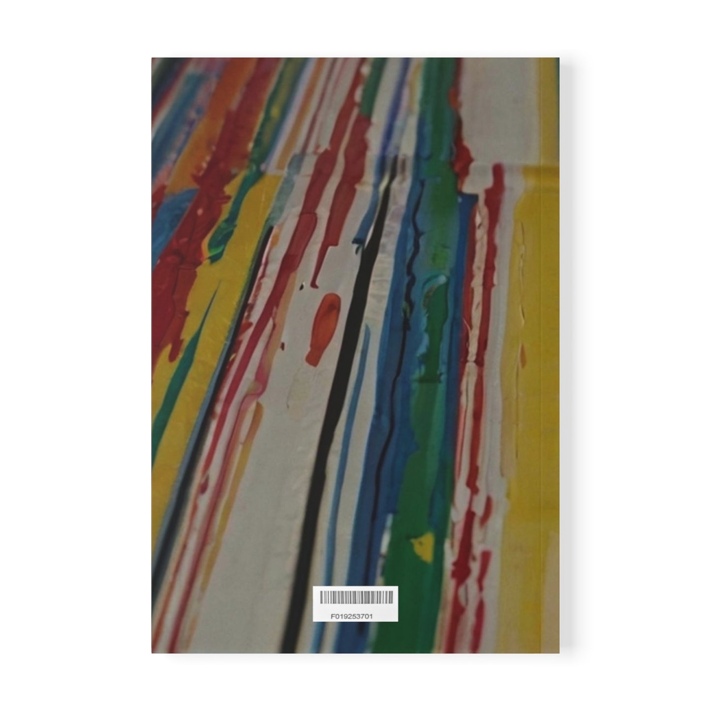 Messy Colourful Painted Lines - Softcover Notebook, A5