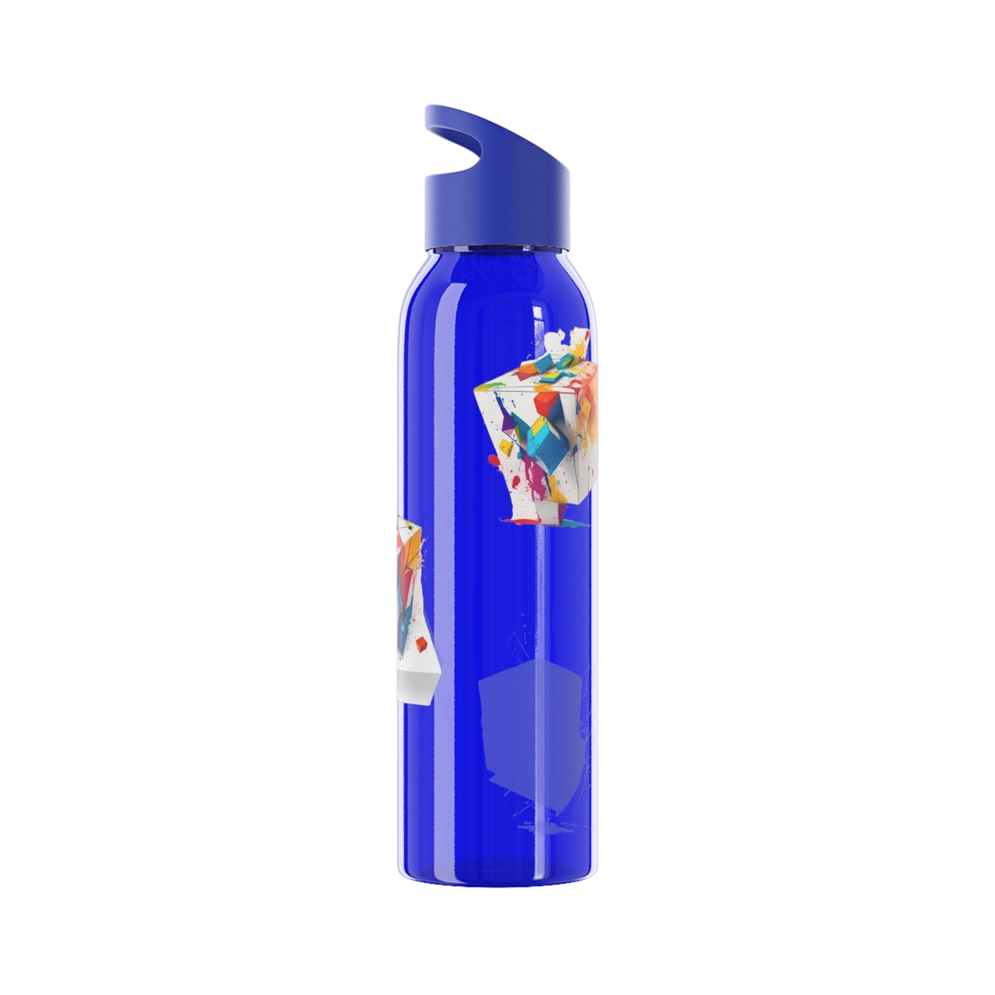 Colourful Cubes - Sky Water Bottle