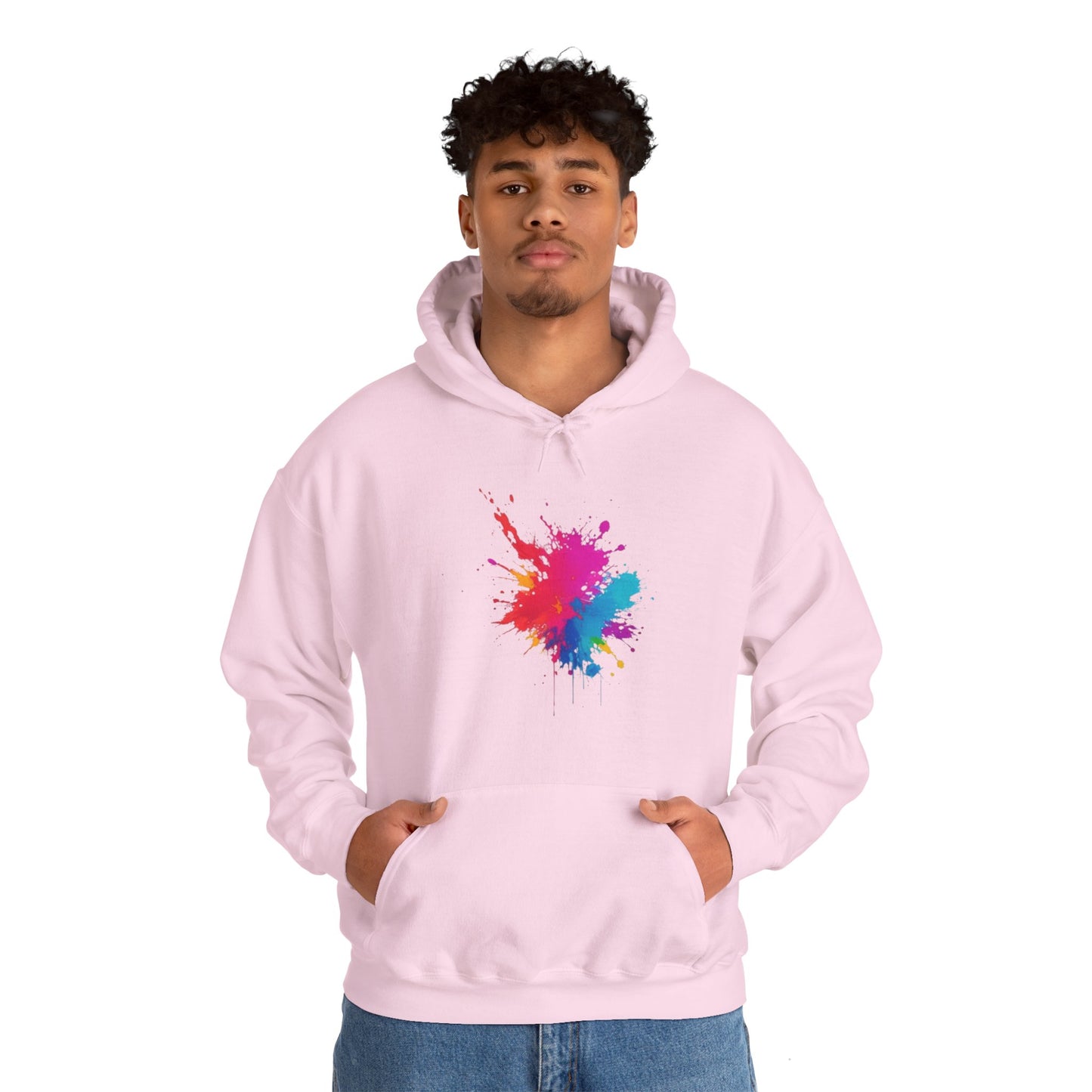 Colourful Paint Splatter - Unisex Hooded Sweatshirt