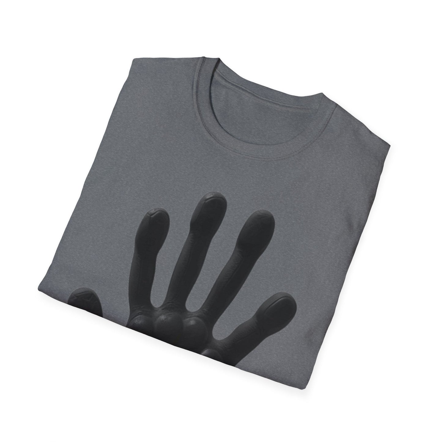 Black Hand Print Art - Unisex T-Shirt