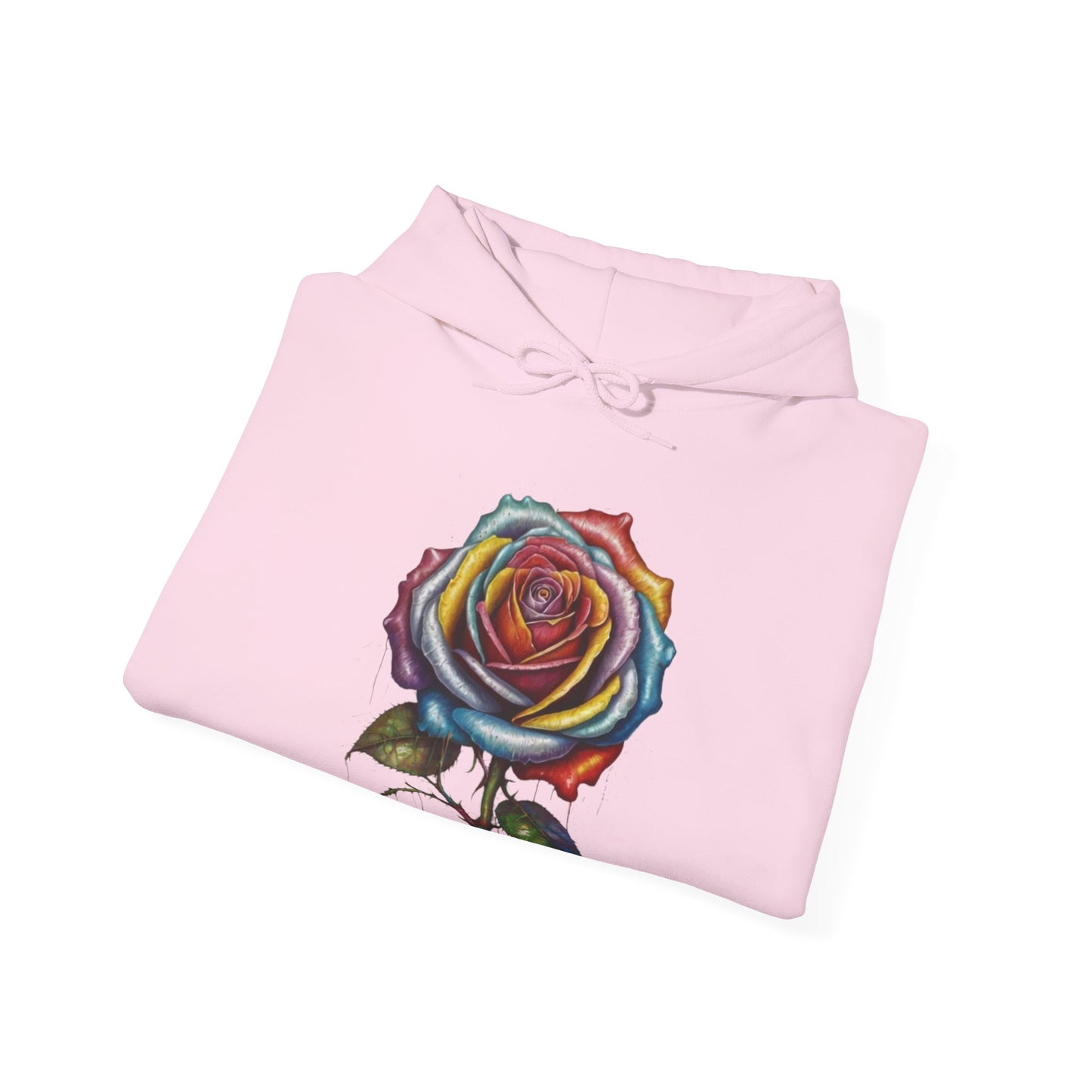 Messy Multicoloured Rose - Unisex Hooded Sweatshirt