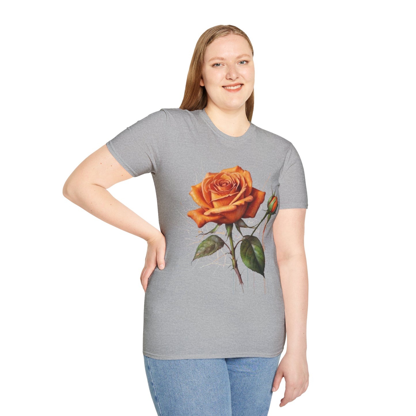 Messy Orange Rose - Unisex T-Shirt