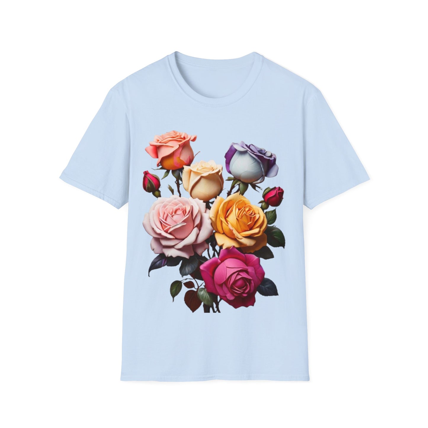 Multicoloured Roses - Unisex Long Sleeve T-Shirt