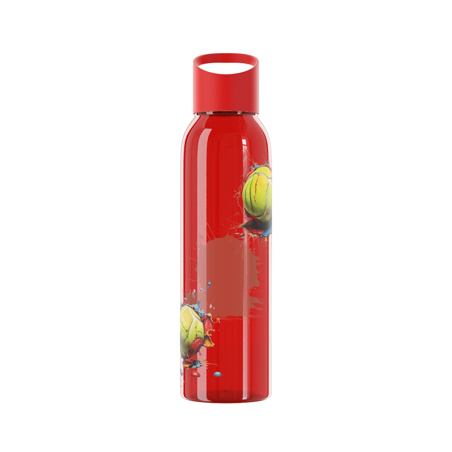 Colourful Messy Tennis Balls - Sky Water Bottle