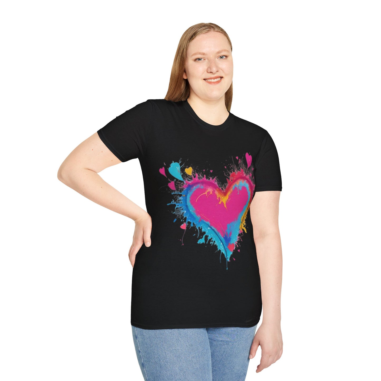 Colourful Love Heart - Unisex T-Shirt