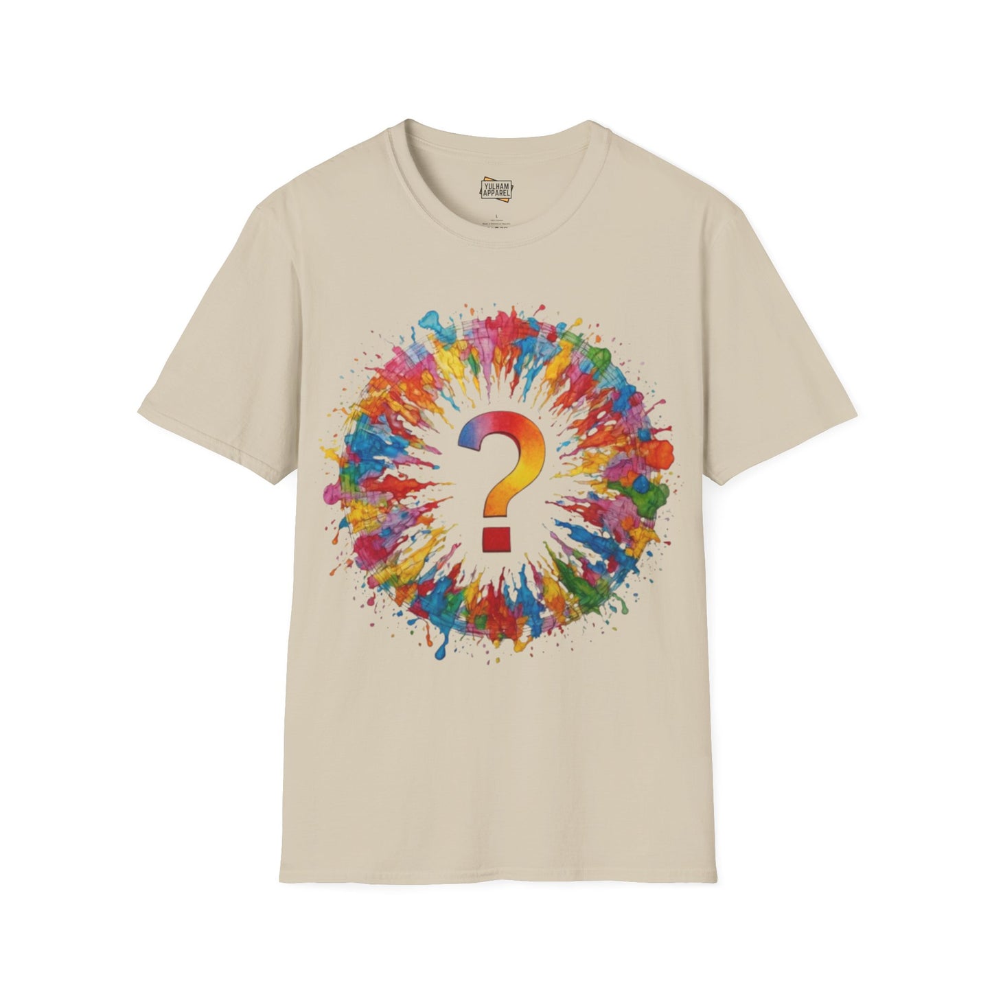 Colourful Messy Question Mark - Unisex T-Shirt