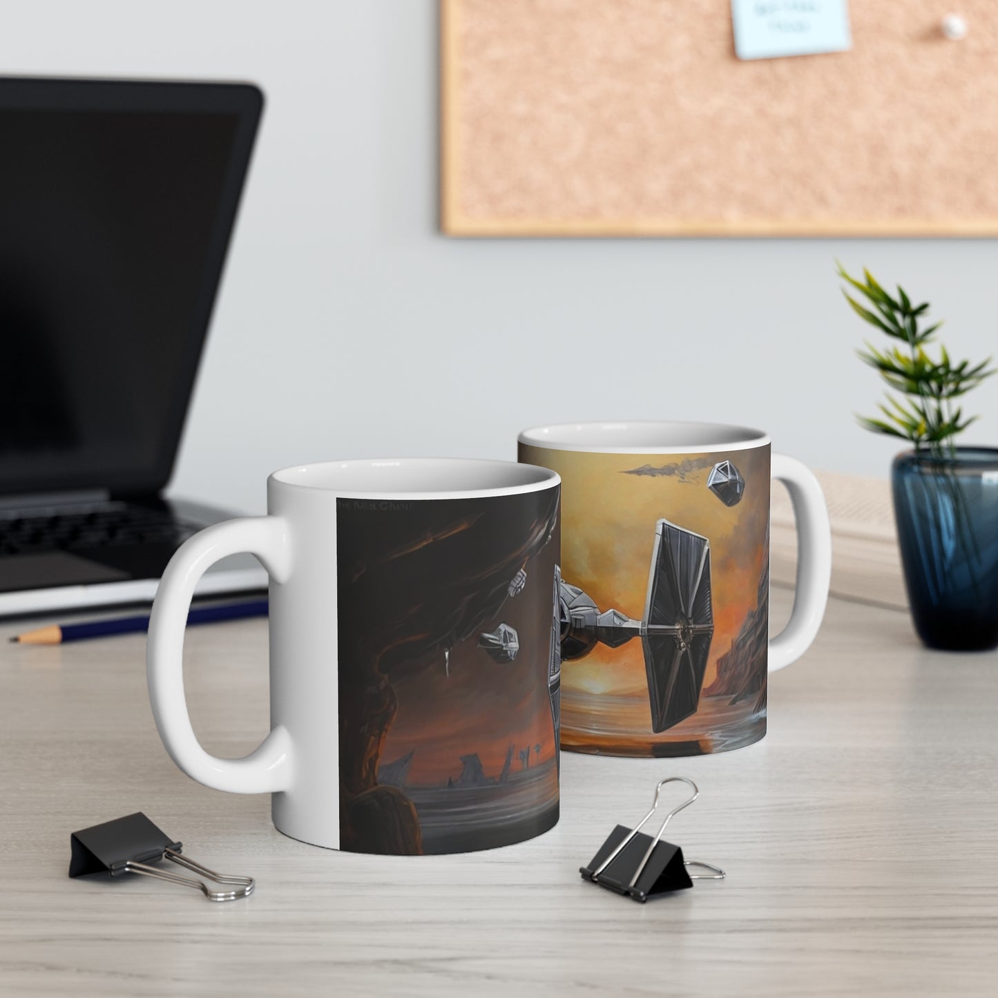 Tie Fighter Star Wars Mug - Ceramic Coffee Mug 11oz