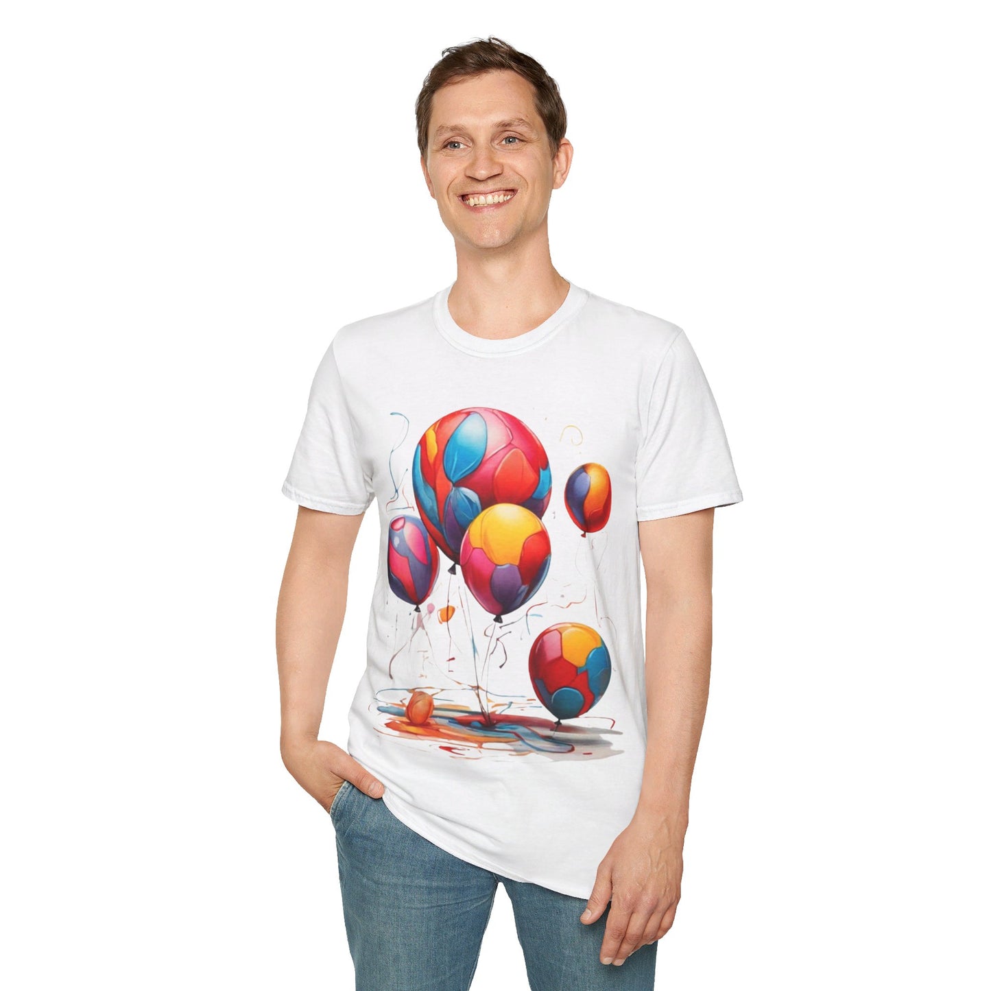 Colourful Messy Balloons - Unisex T-Shirt