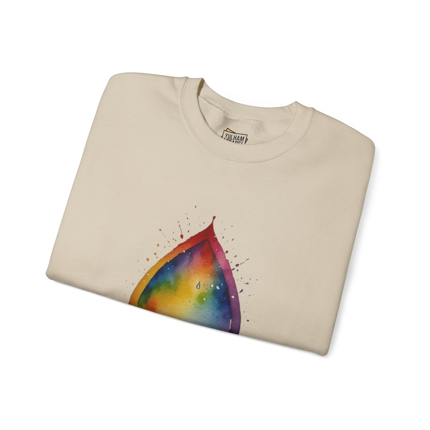 Colourful Watercolour Raindrop - Unisex Crewneck Sweatshirt