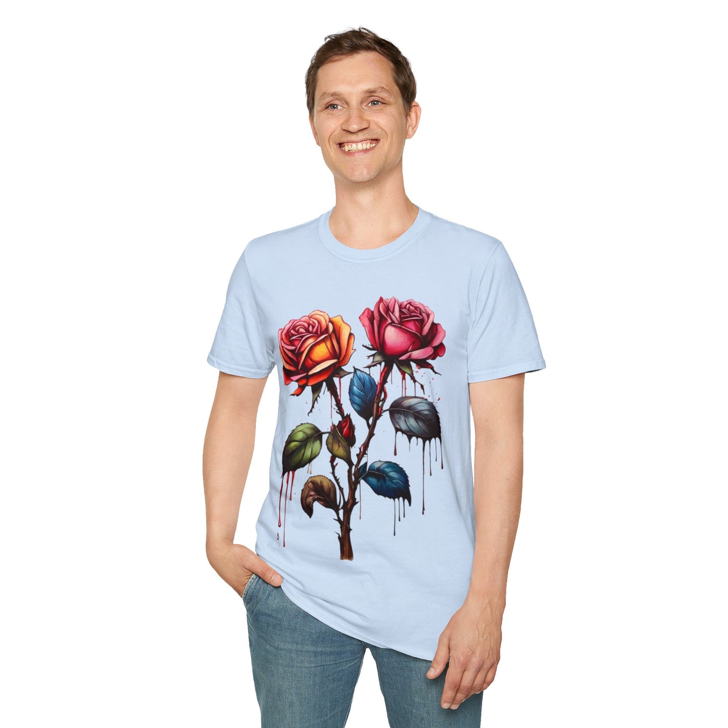 Colourful Rose Duo - Unisex T-Shirt