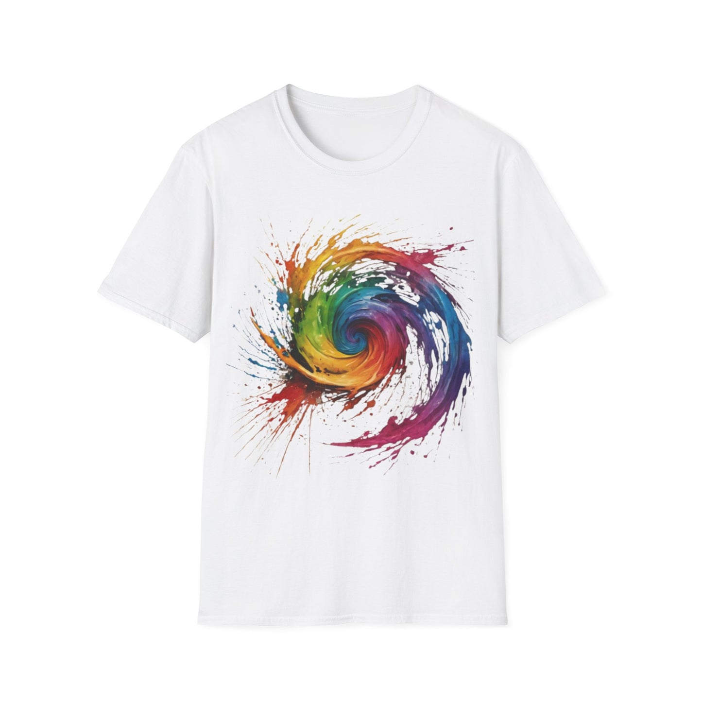 Colourful Messy Swirly Pattern - Unisex T-Shirt