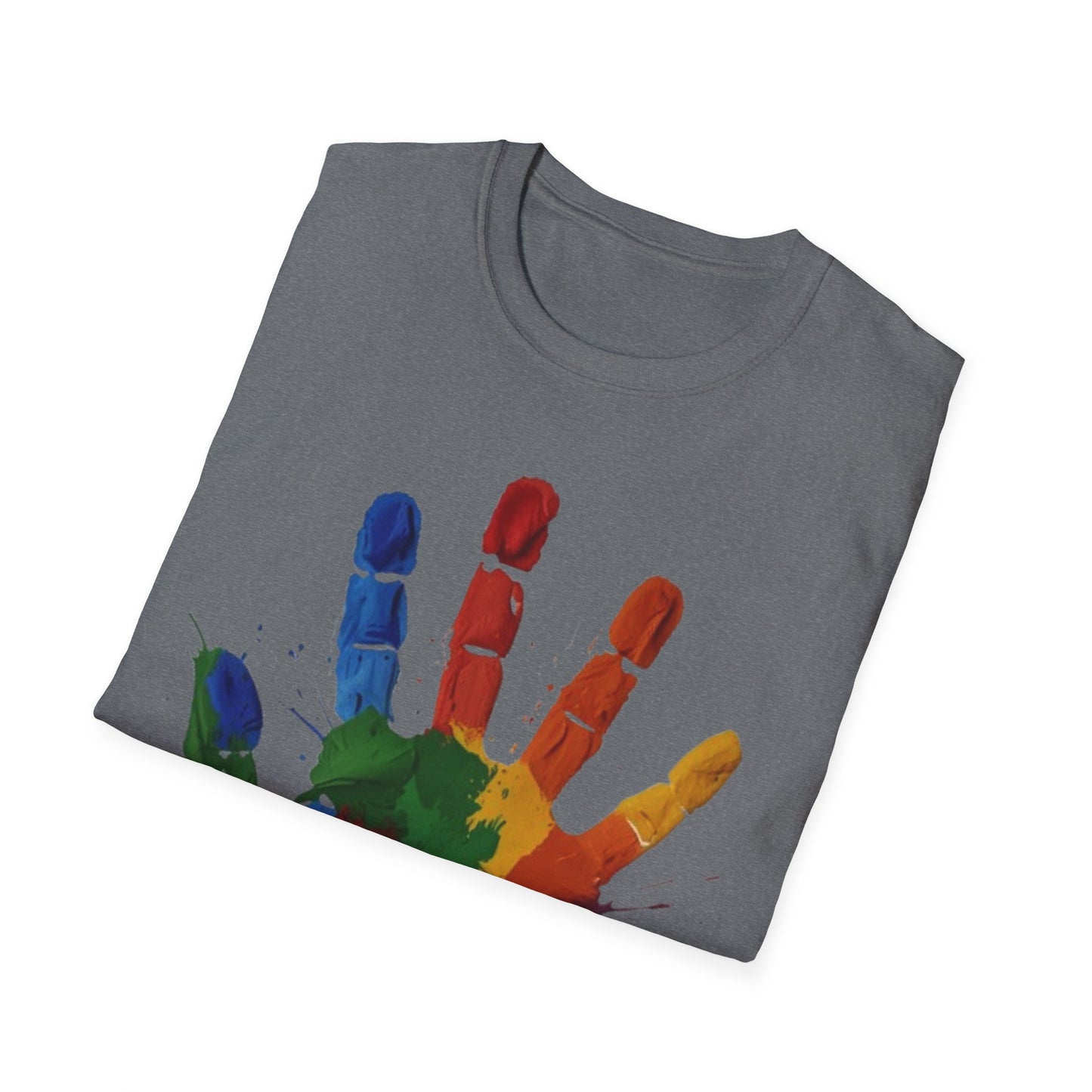 Colourful Messy Fingerprint - Unisex T-Shirt