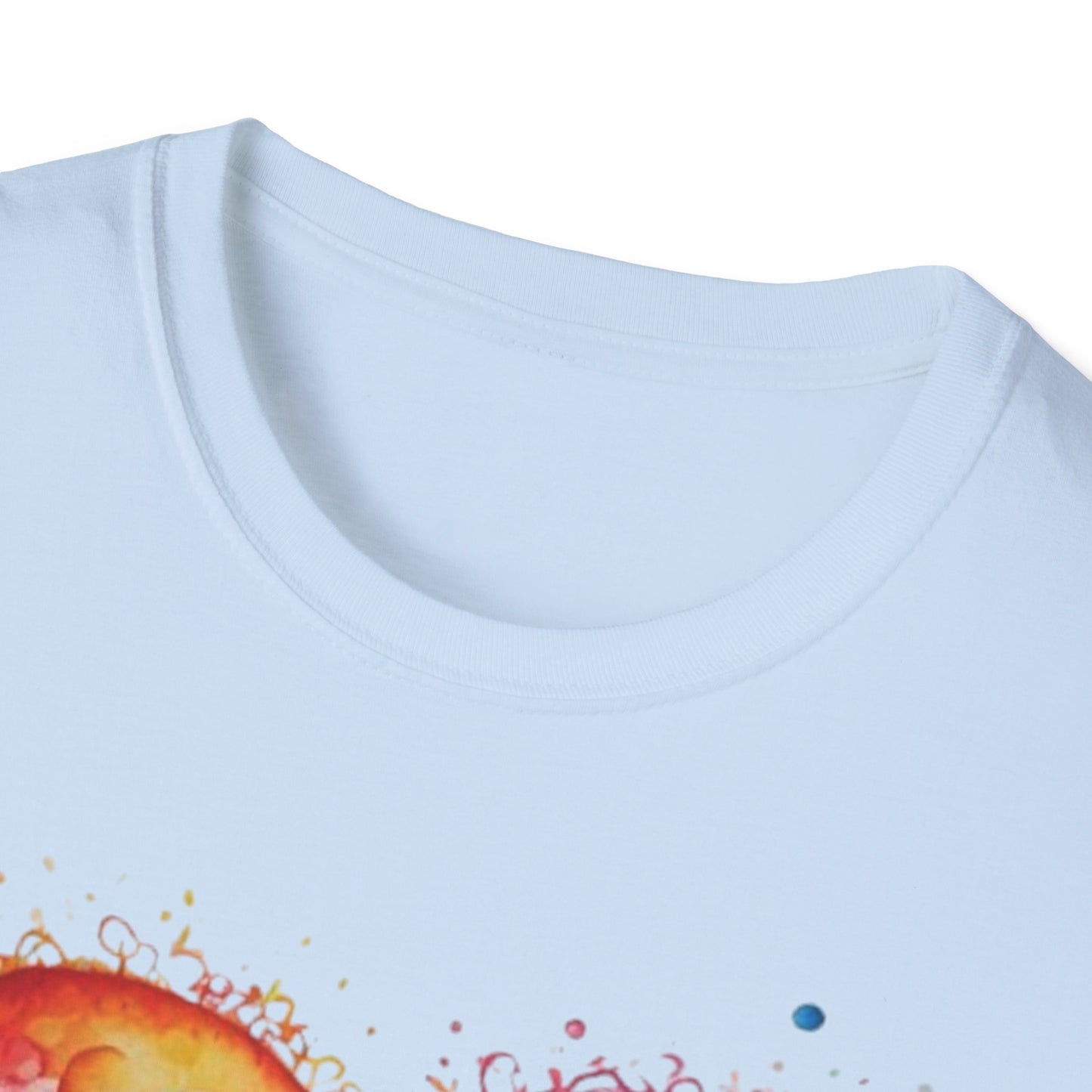 Colourful Messy Bubbles Love Heart - Unisex T-Shirt